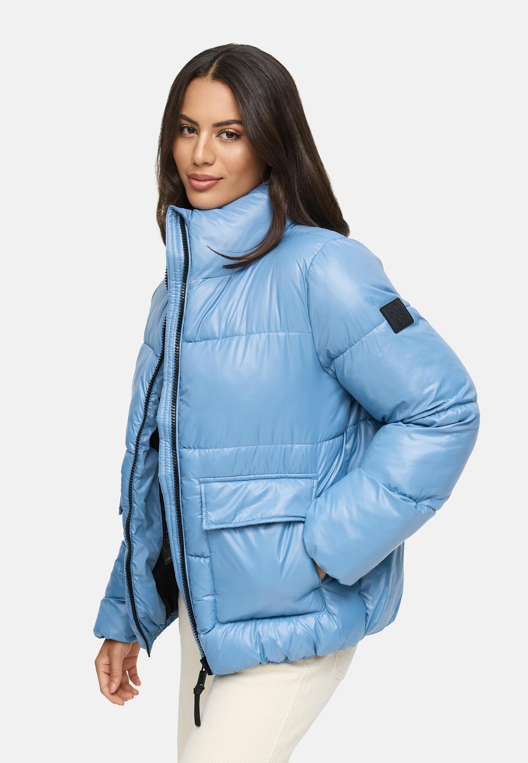 Kurze Damen Winter Steppjacke "Eispracht 14" Powder Blue