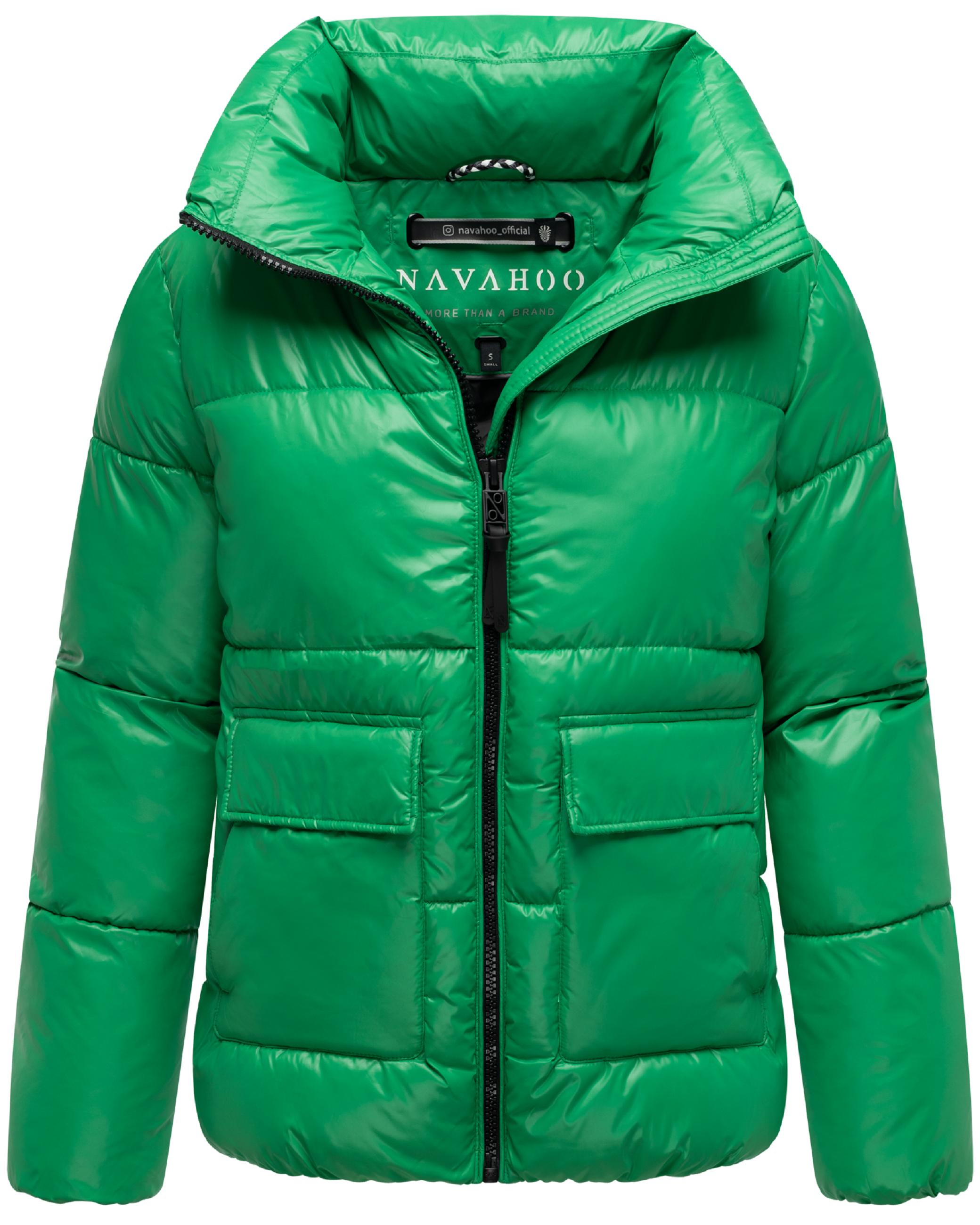 Kurze Damen Winter Steppjacke "Eispracht 14" Smaragd Green
