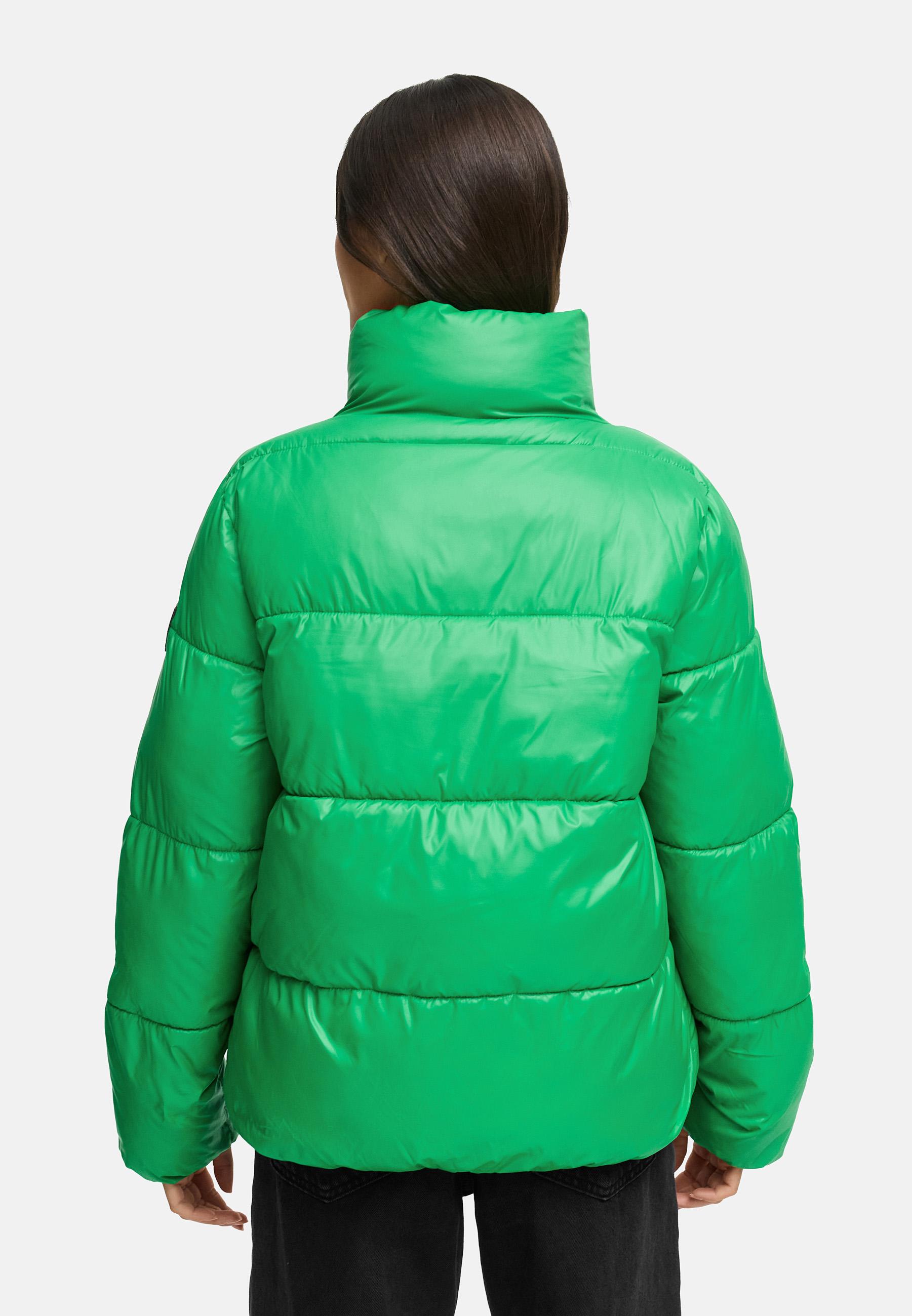 Kurze Damen Winter Steppjacke "Eispracht 14" Smaragd Green