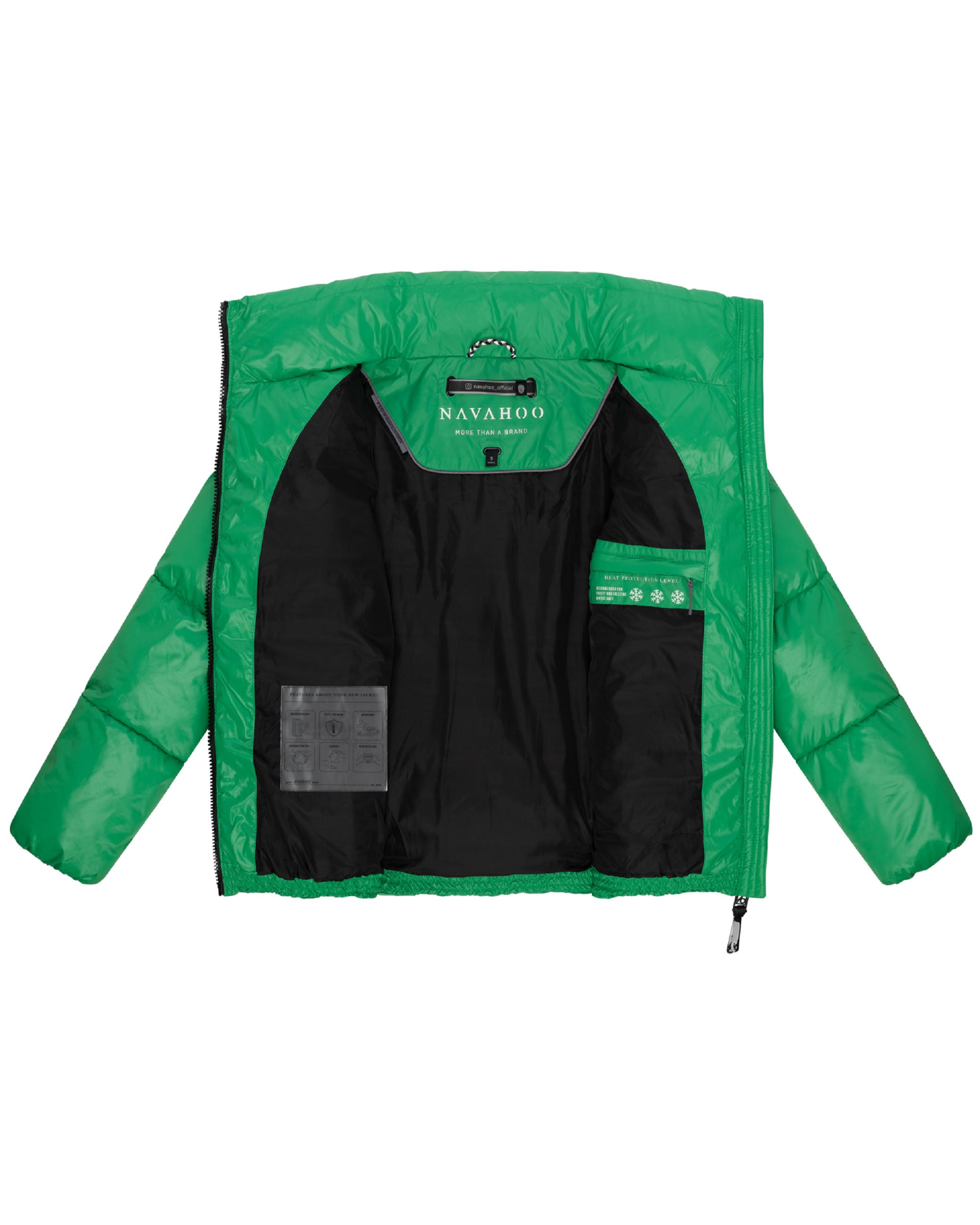 Kurze Damen Winter Steppjacke "Eispracht 14" Smaragd Green