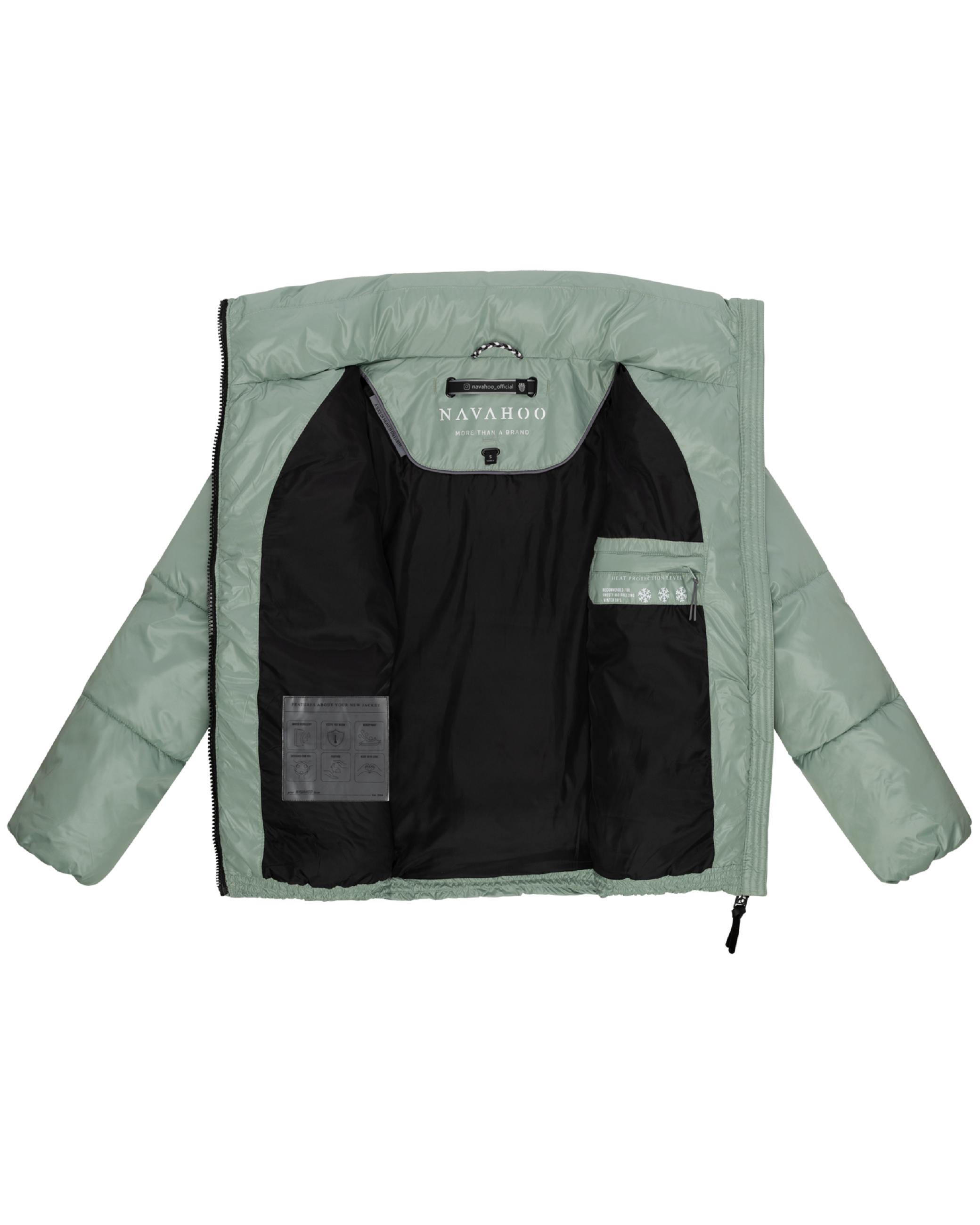 Kurze Damen Winter Steppjacke "Eispracht 14" Smokey Mint