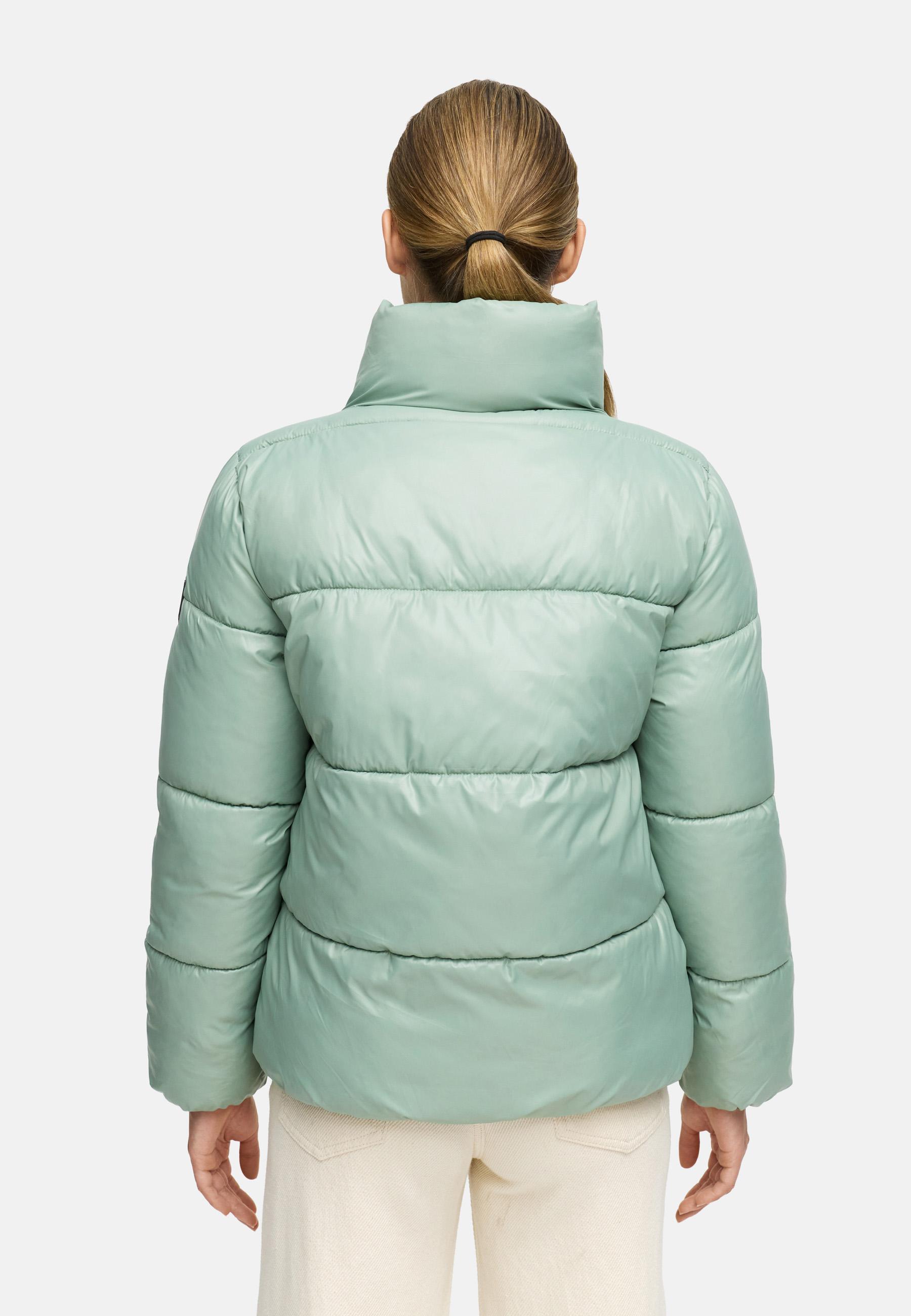 Kurze Damen Winter Steppjacke "Eispracht 14" Smokey Mint