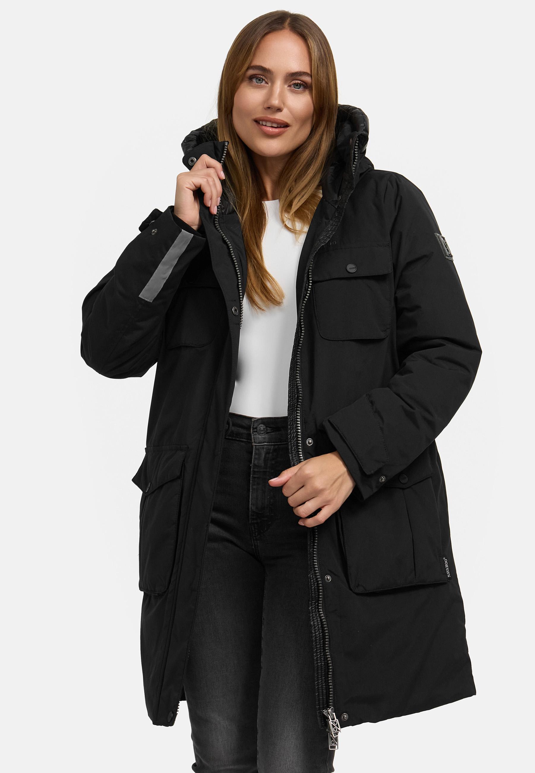 Winterjacke Jacke mit Kapuze "Eissturm 14" Black