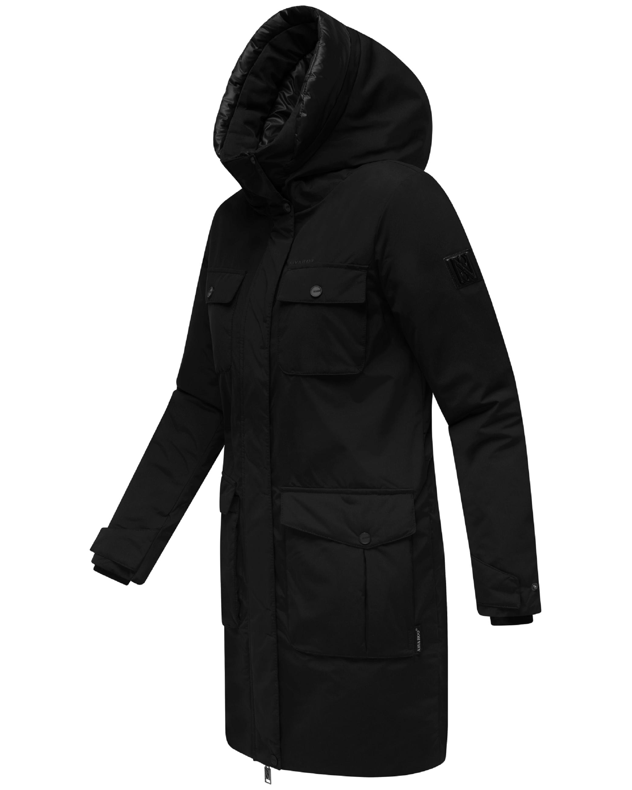 Winterjacke Jacke mit Kapuze "Eissturm 14" Black