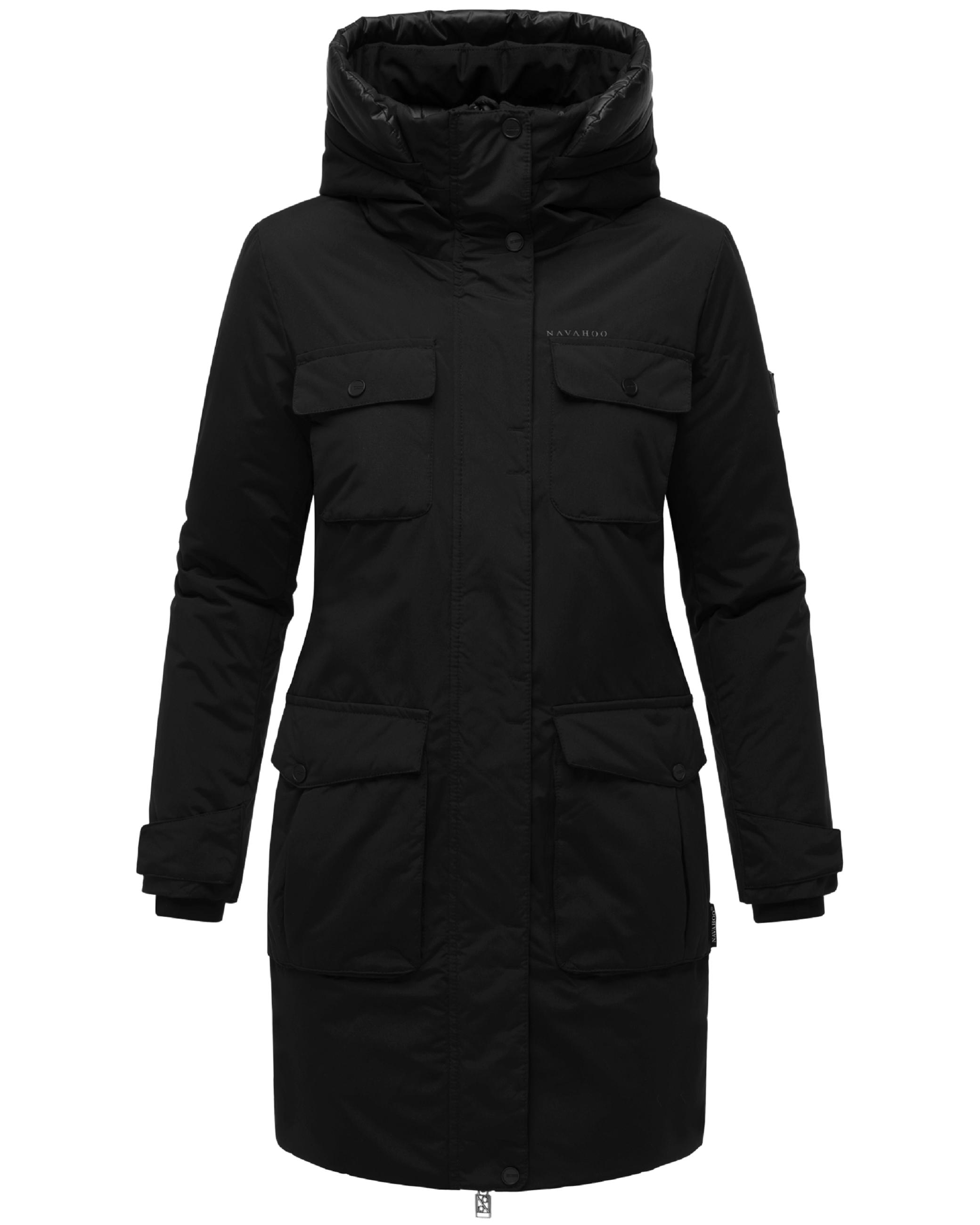 Winterjacke Jacke mit Kapuze "Eissturm 14" Black