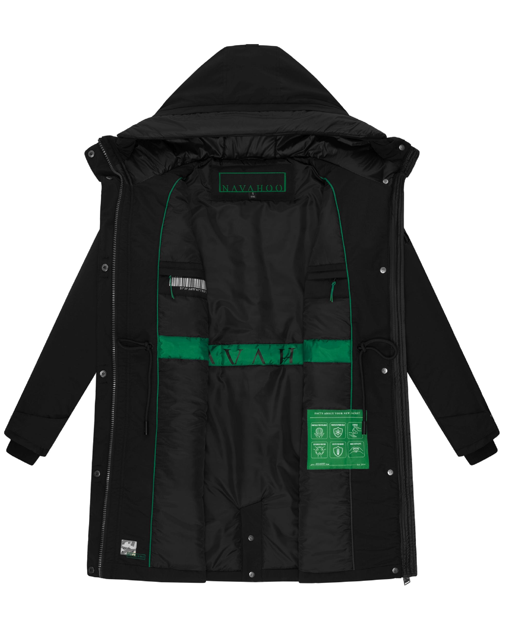 Winterjacke Jacke mit Kapuze "Eissturm 14" Black