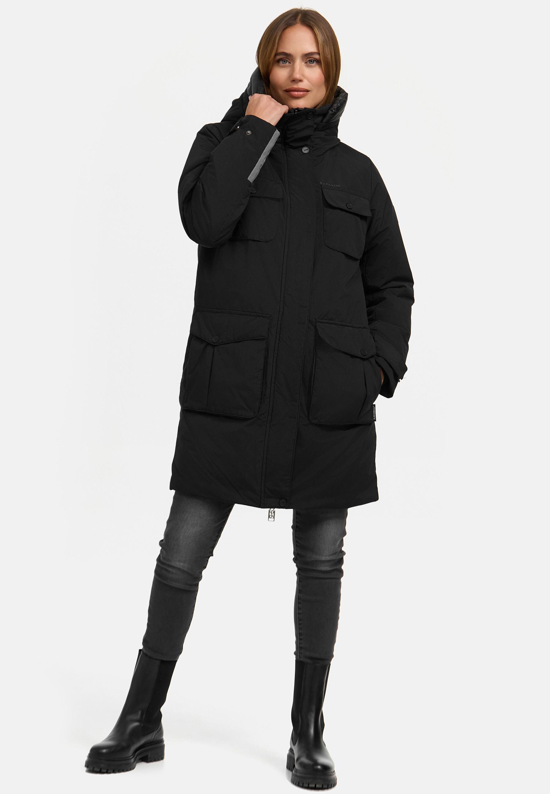Winterjacke Jacke mit Kapuze "Eissturm 14" Black