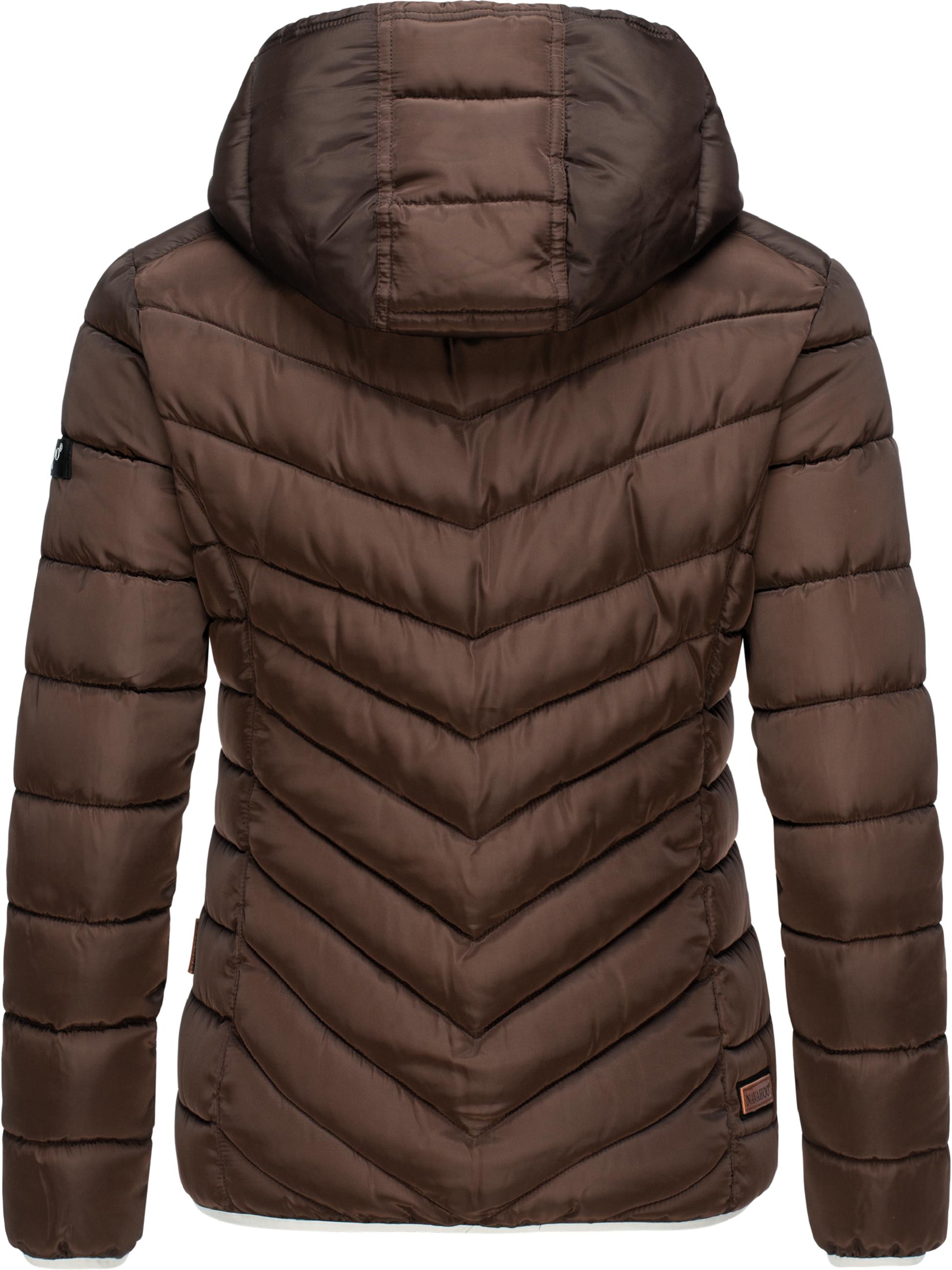 Winter Steppjacke mit Kapuze "Elva" Dark Choco