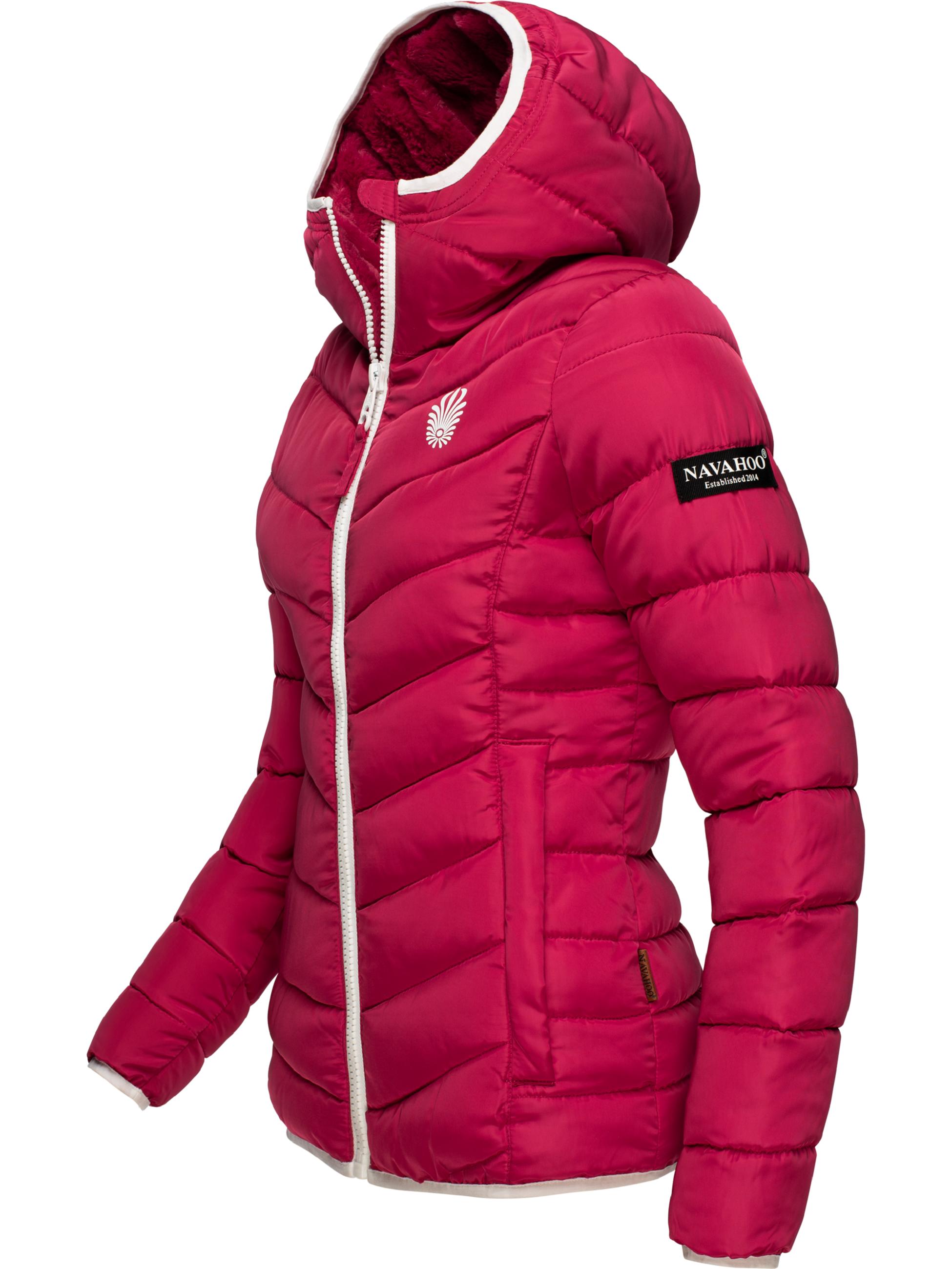 Winter Steppjacke mit Kapuze "Elva" Fuchsia