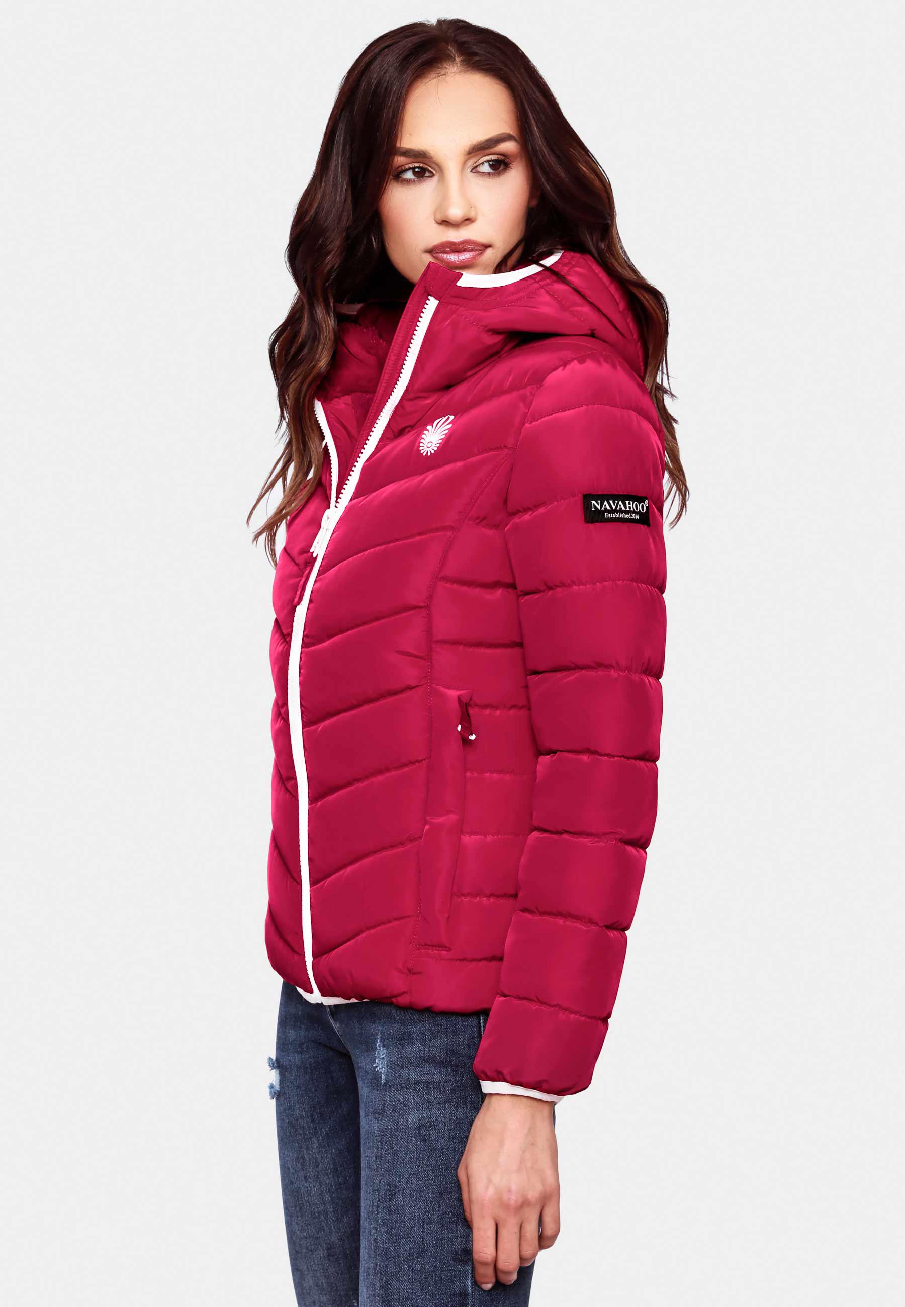 Winter Steppjacke mit Kapuze "Elva" Fuchsia