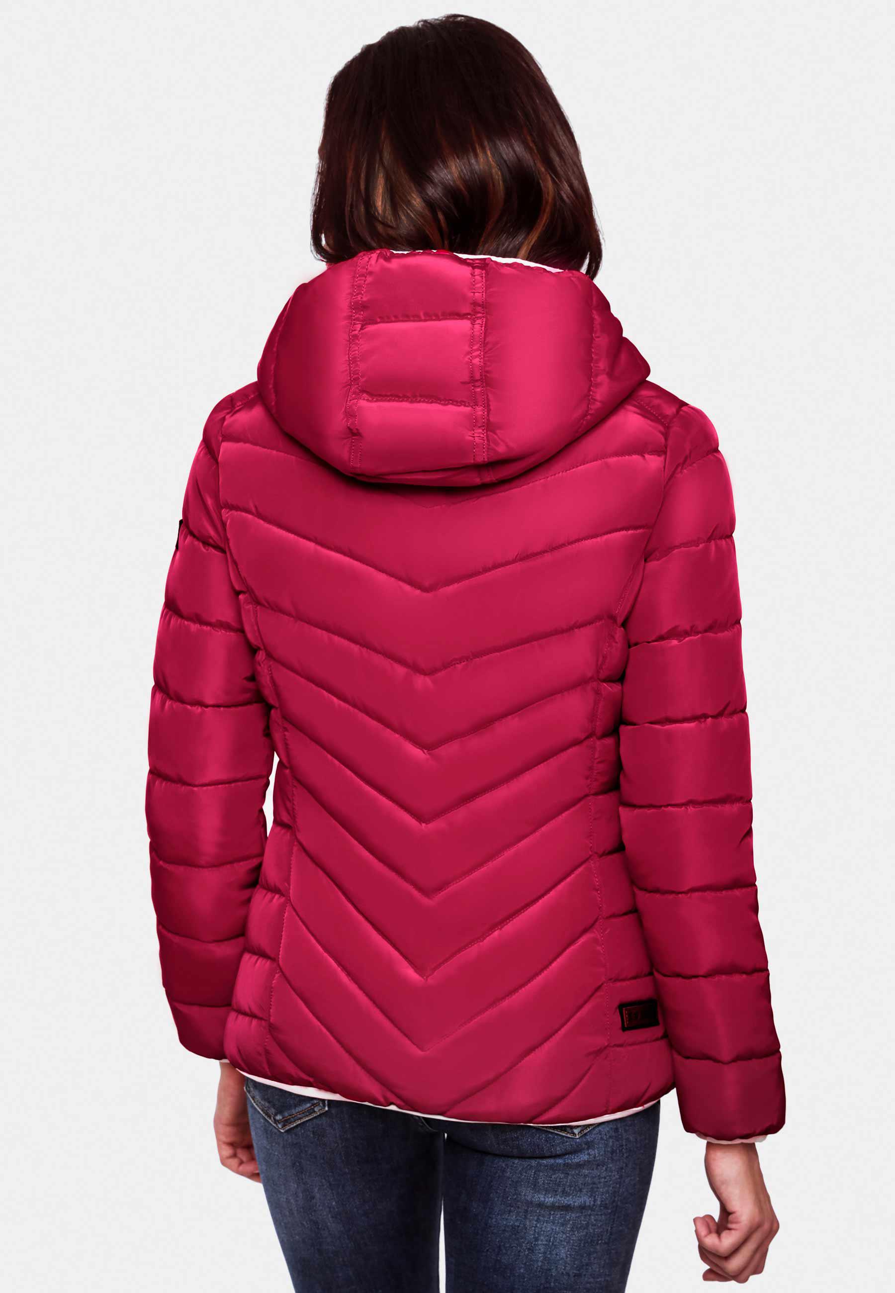 Winter Steppjacke mit Kapuze "Elva" Fuchsia