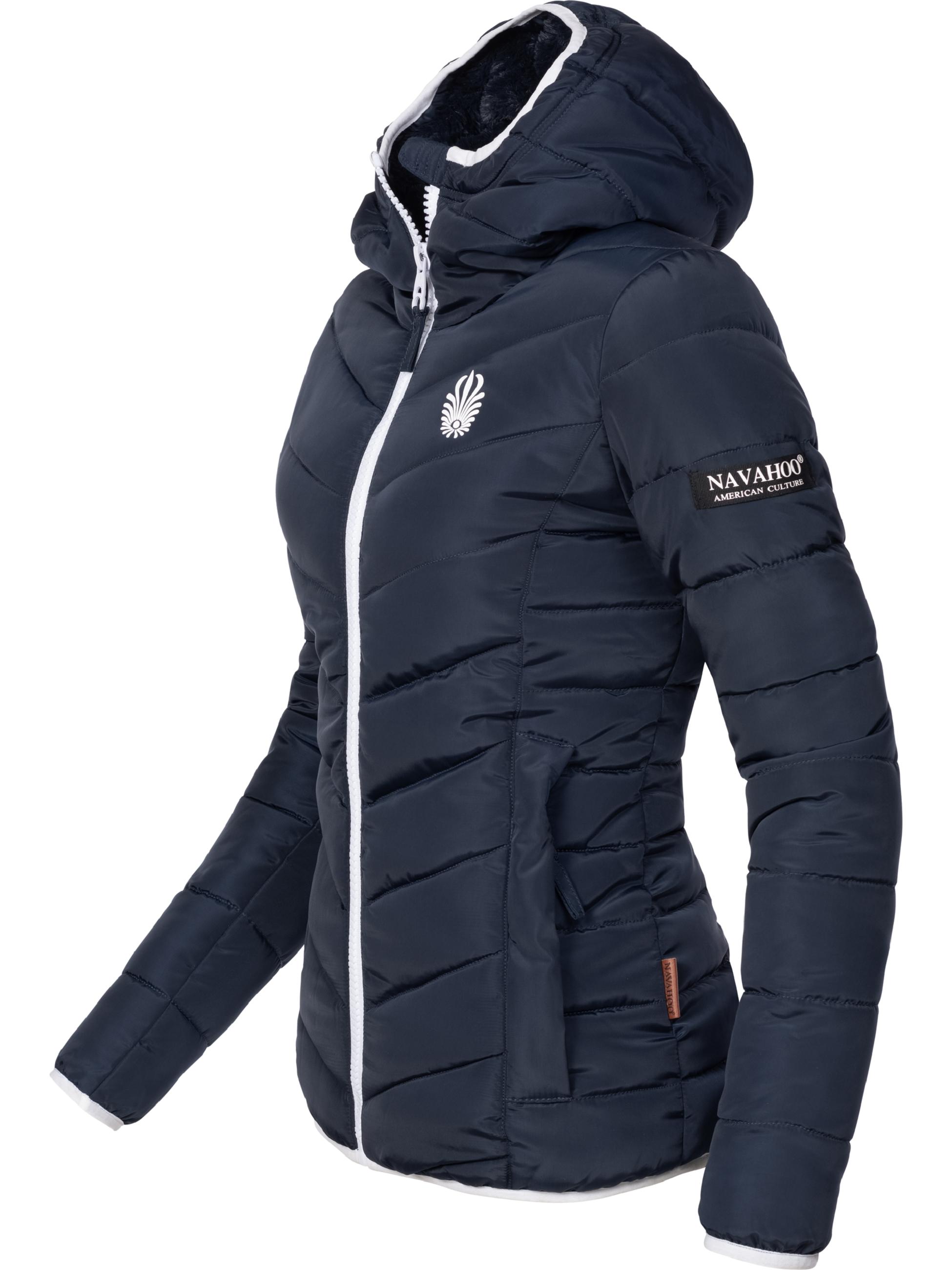 Winter Steppjacke mit Kapuze "Elva" Navy