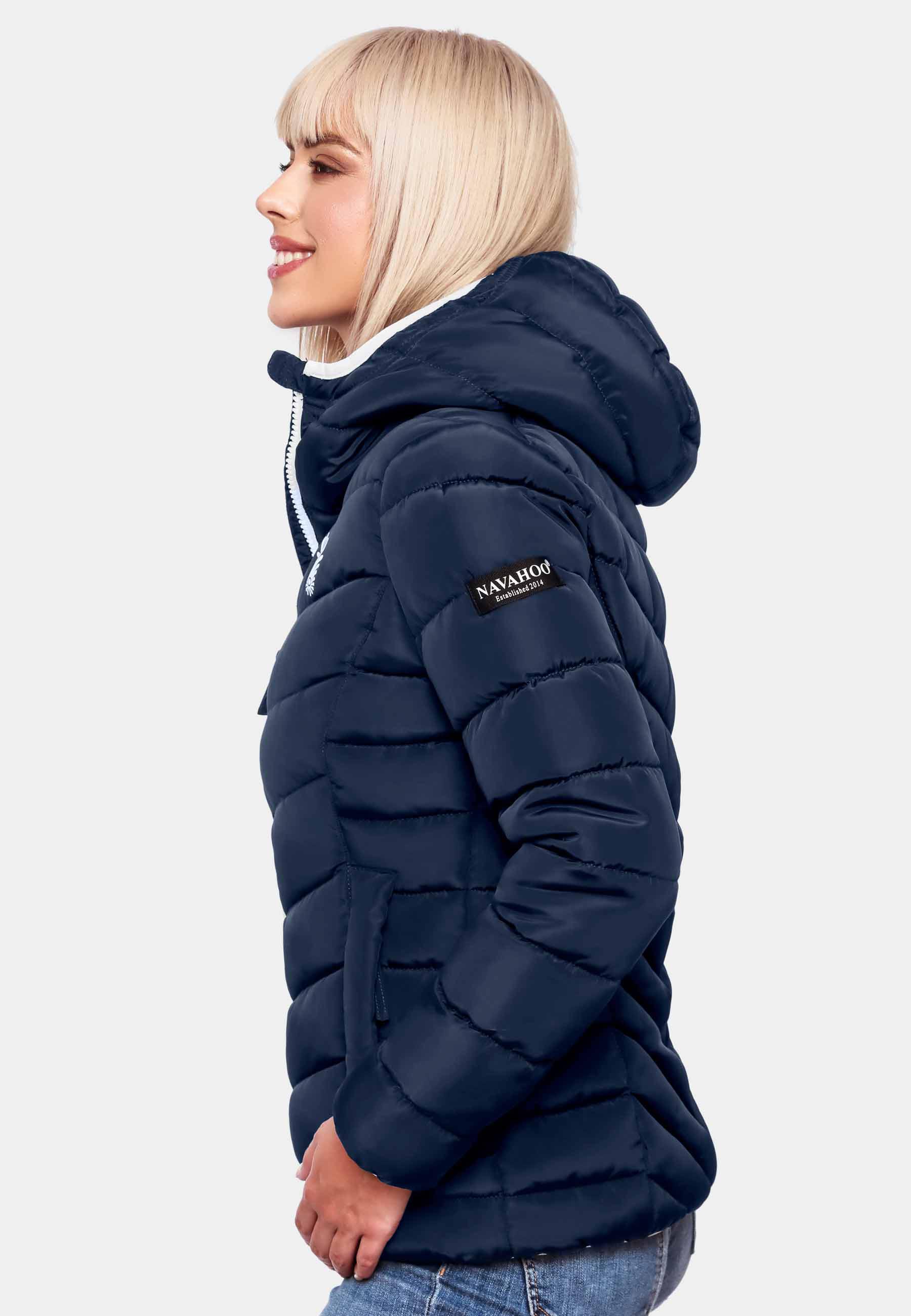 Winter Steppjacke mit Kapuze "Elva" Navy