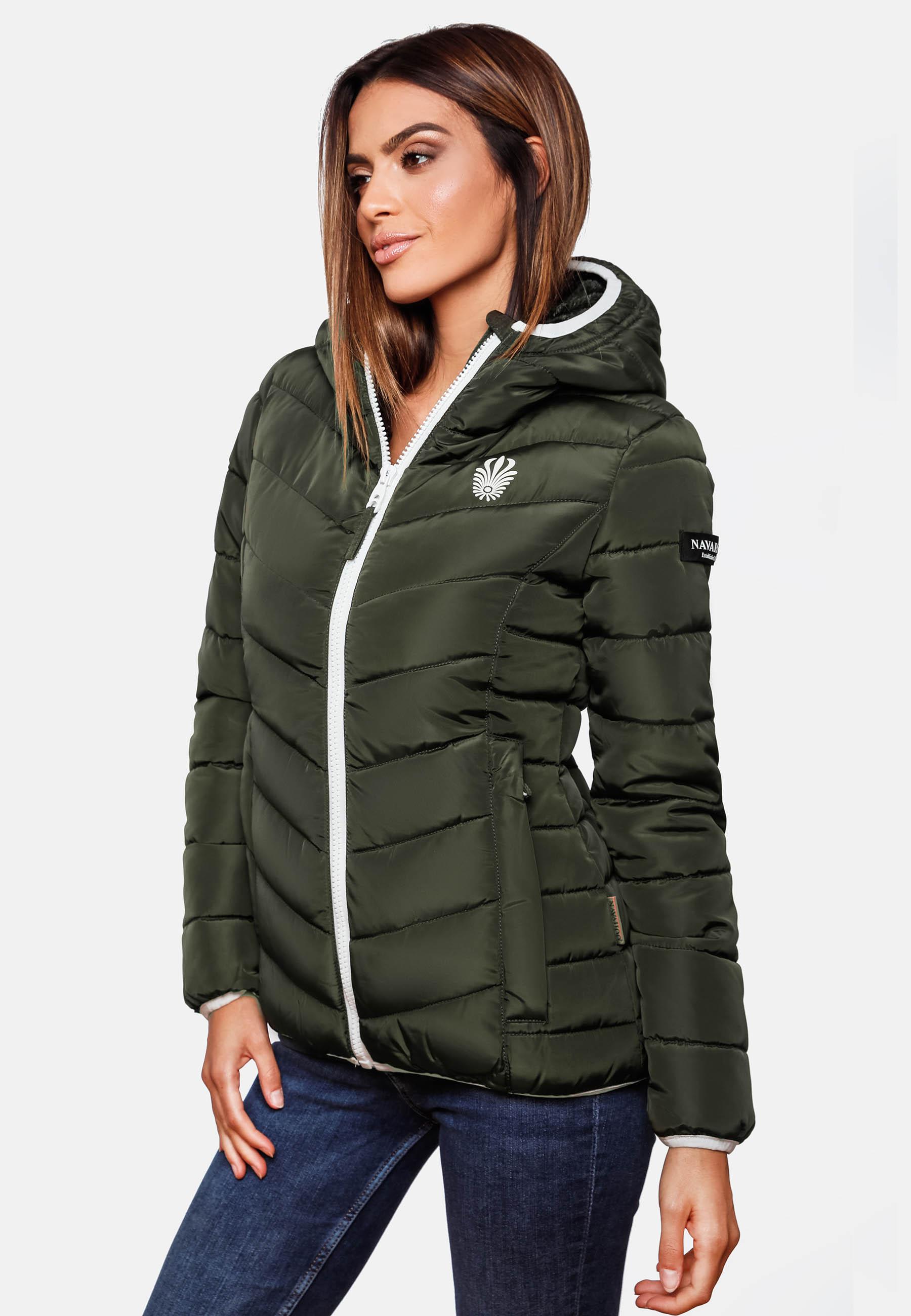 Winter Steppjacke mit Kapuze "Elva" Olive