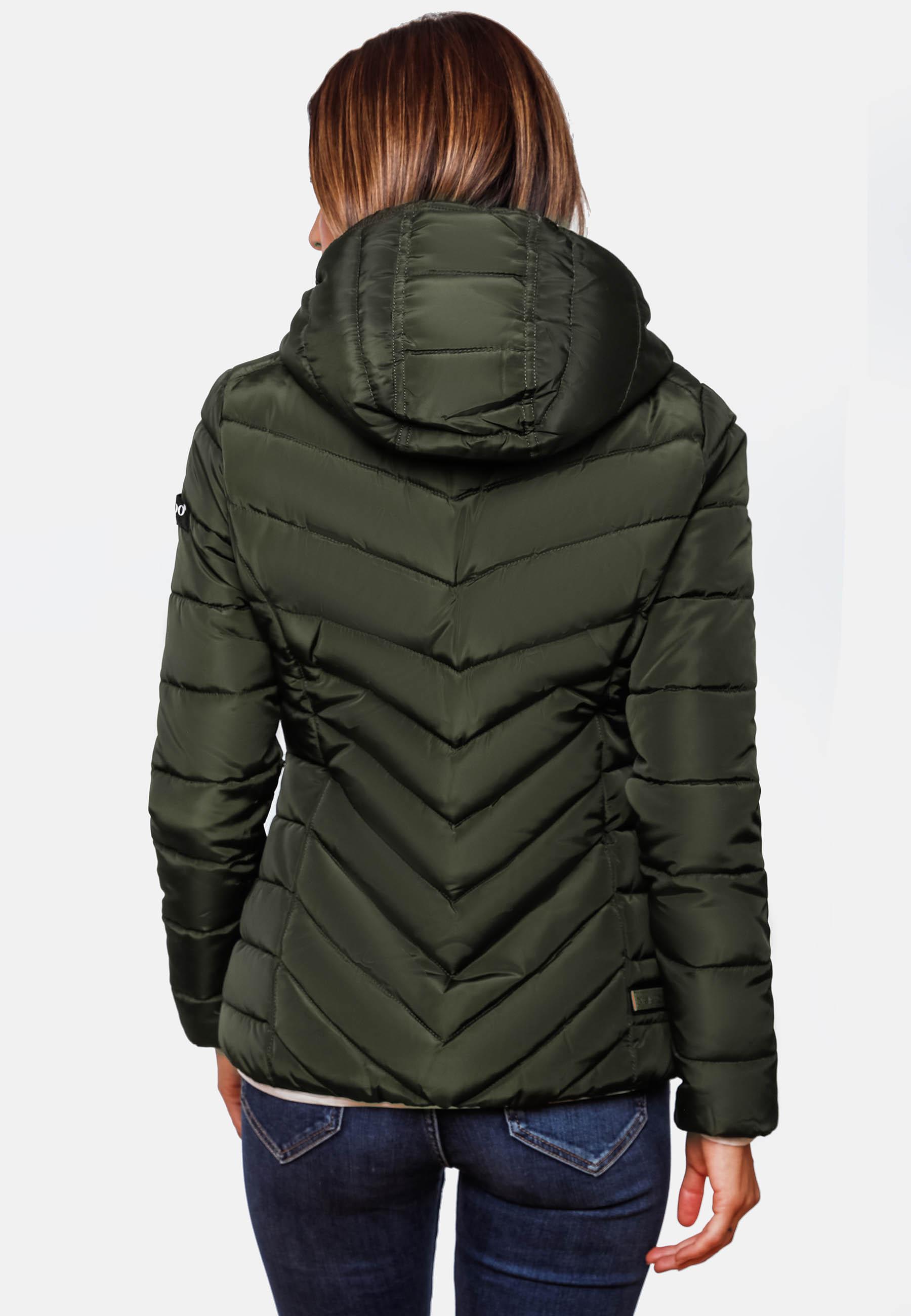 Winter Steppjacke mit Kapuze "Elva" Olive