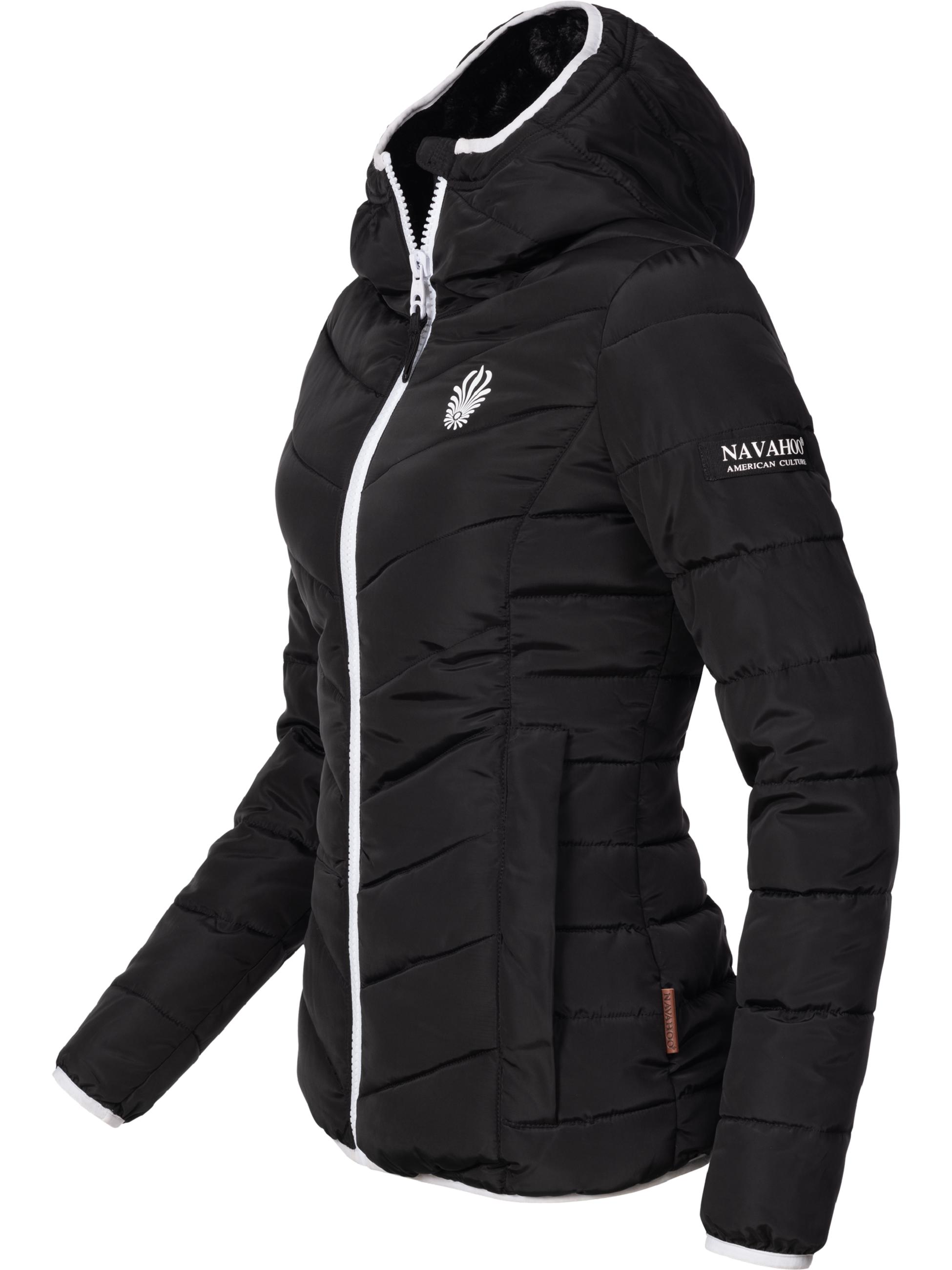 Winter Steppjacke mit Kapuze "Elva" Schwarz