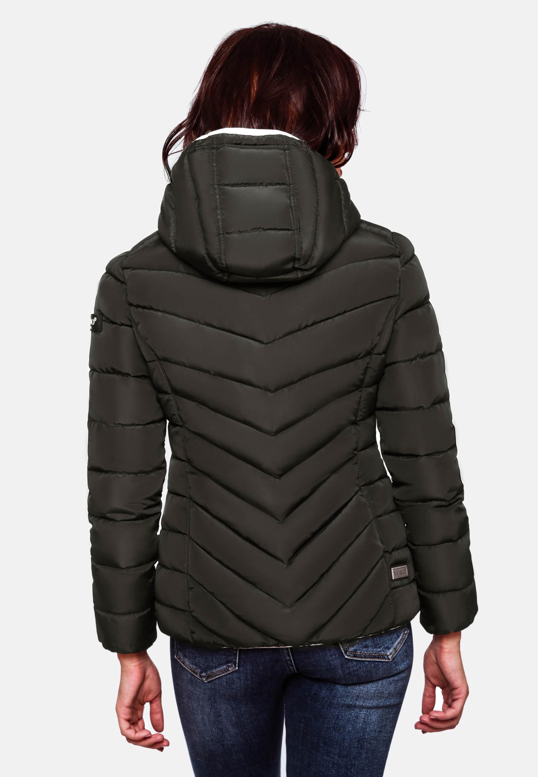 Winter Steppjacke mit Kapuze "Elva" Schwarz