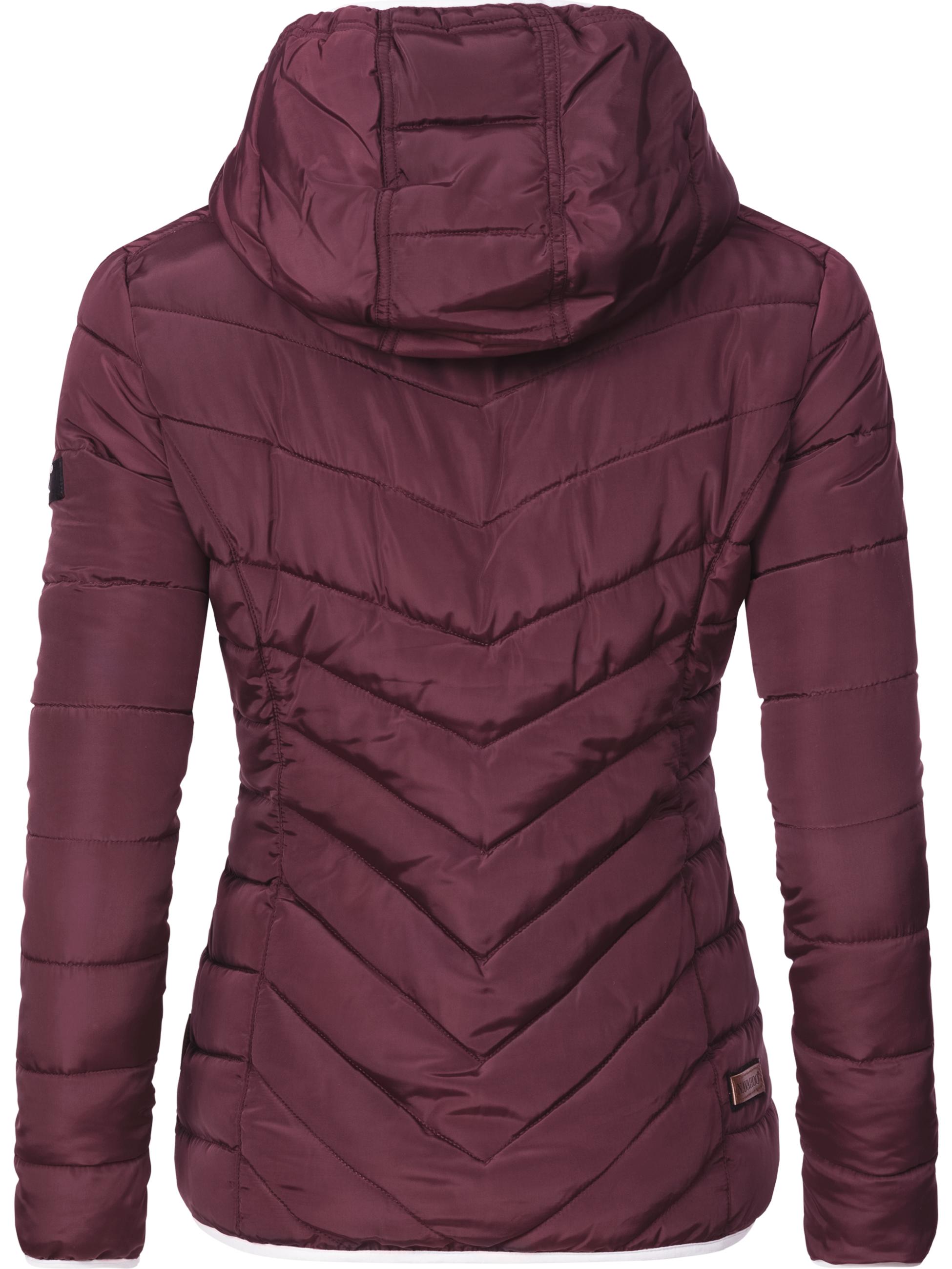 Winter Steppjacke mit Kapuze "Elva" Weinrot