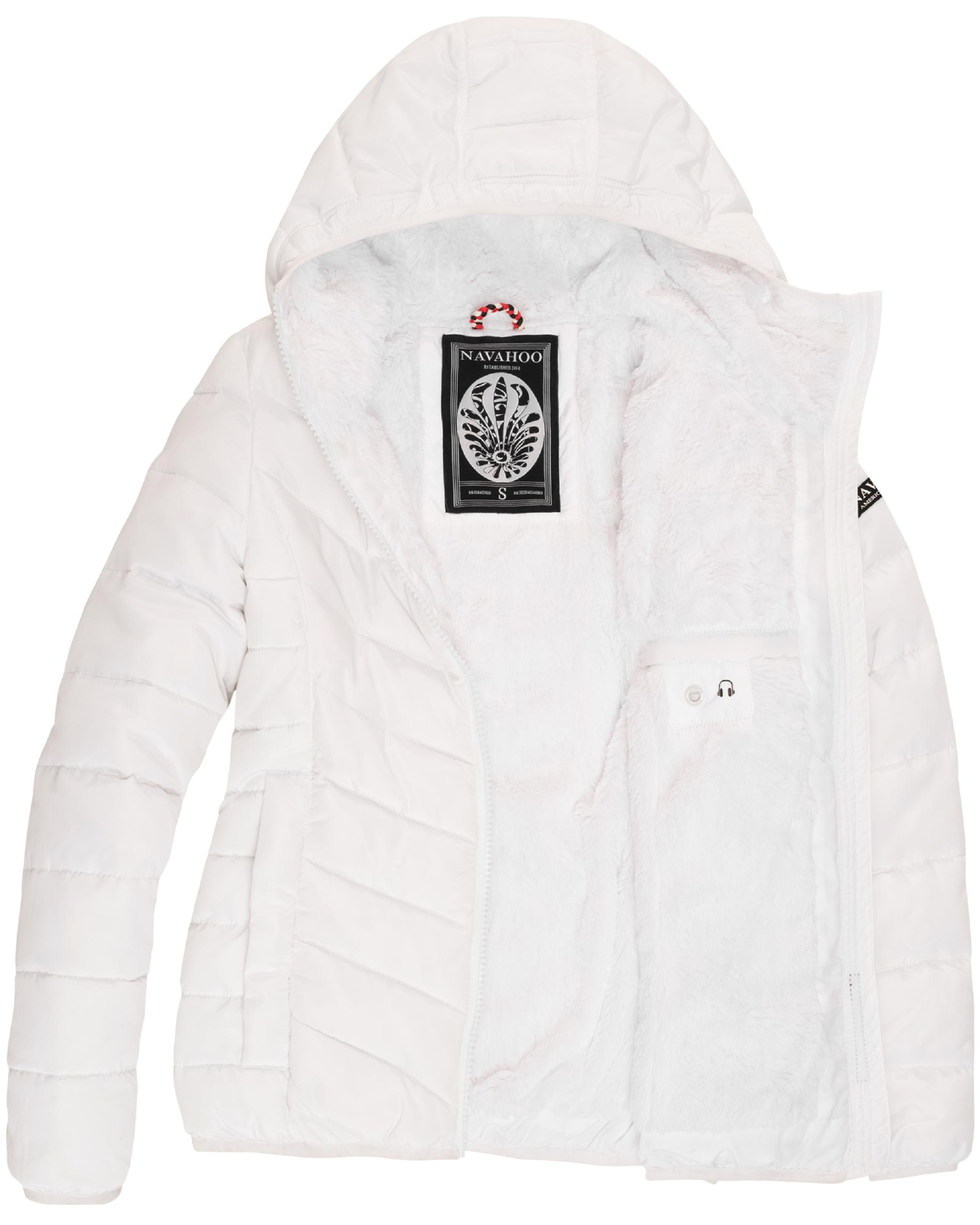 Winter Steppjacke mit Kapuze "Elva" Weiß