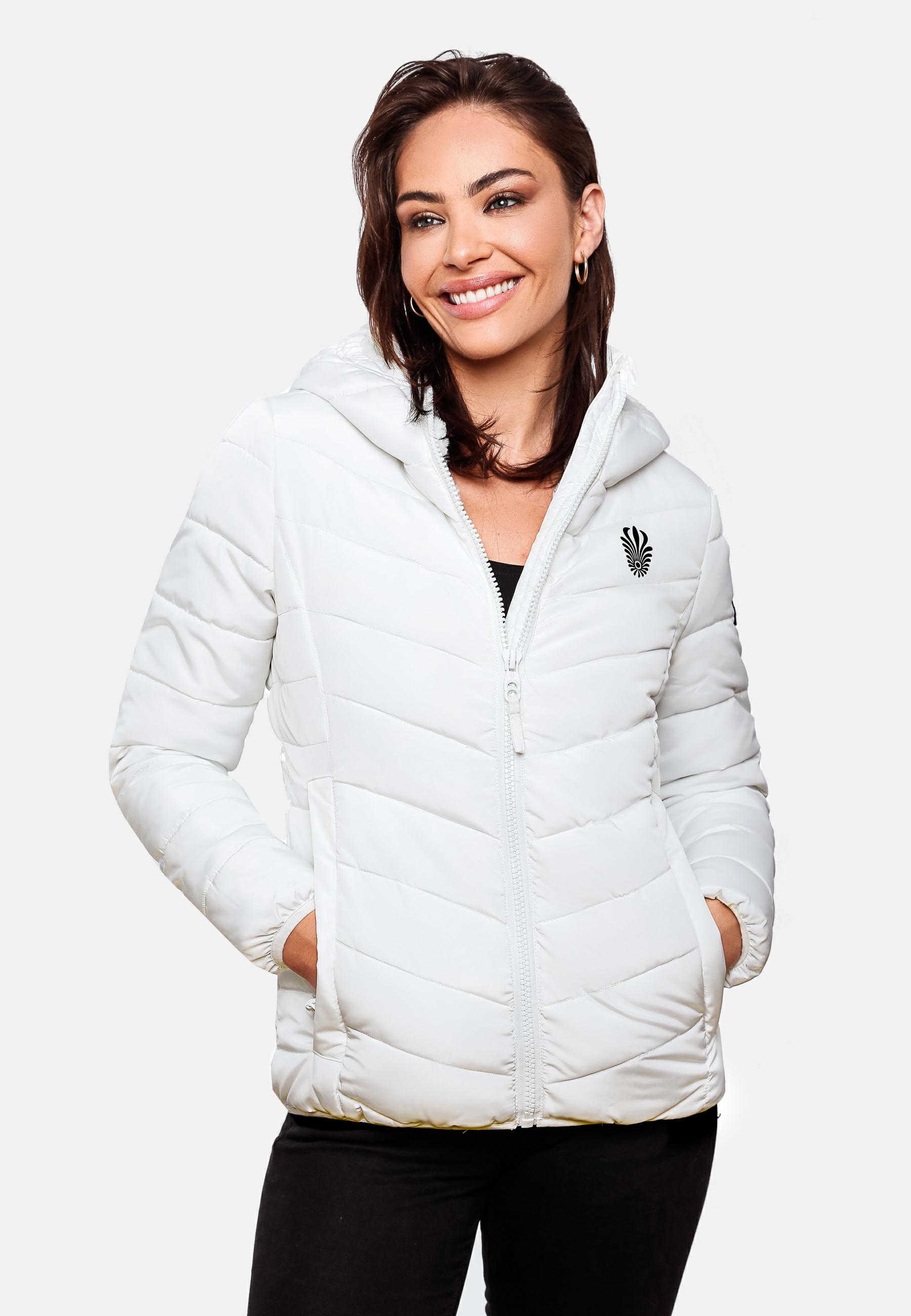 Winter Steppjacke mit Kapuze "Elva" Weiß