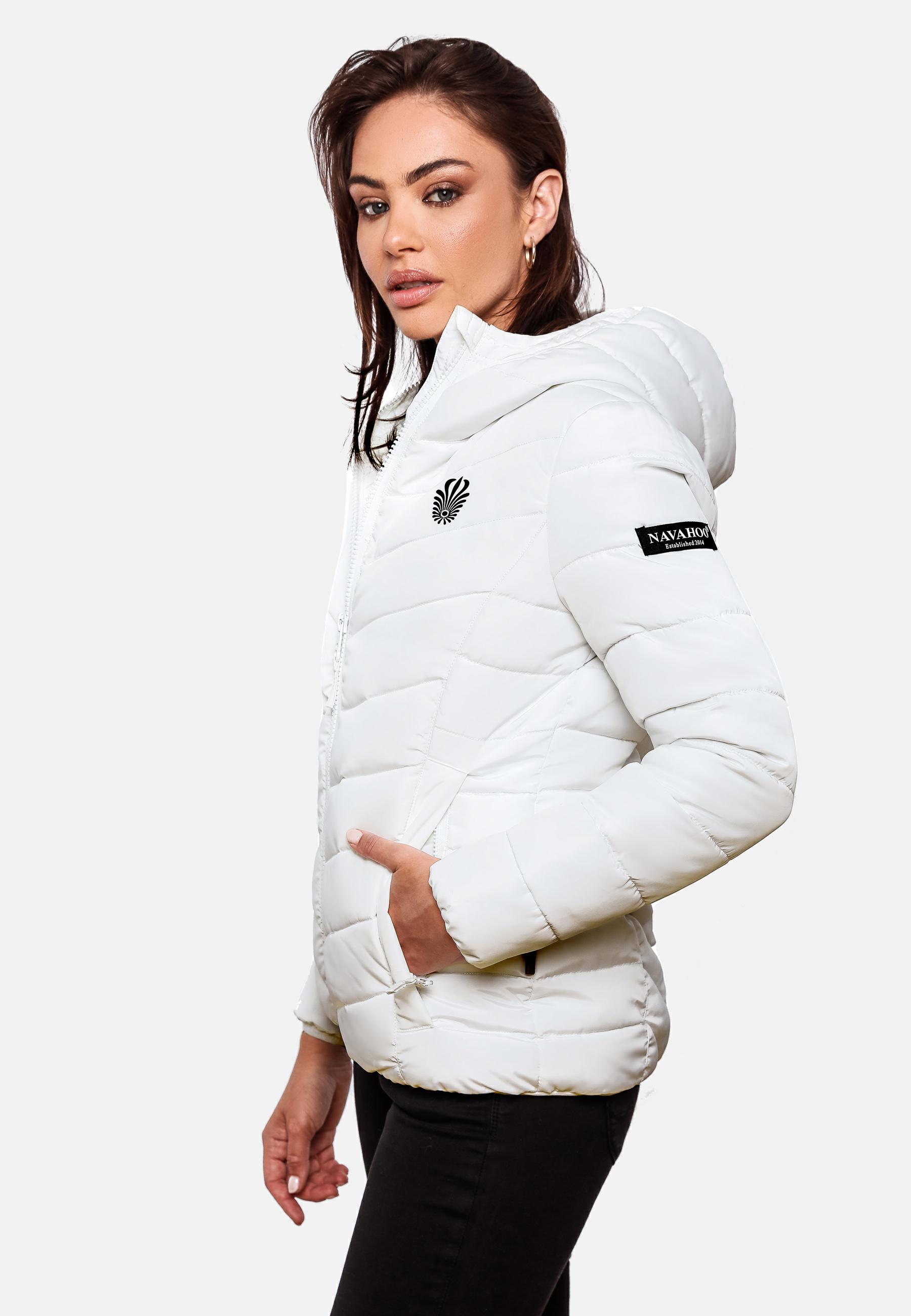 Winter Steppjacke mit Kapuze "Elva" Weiß