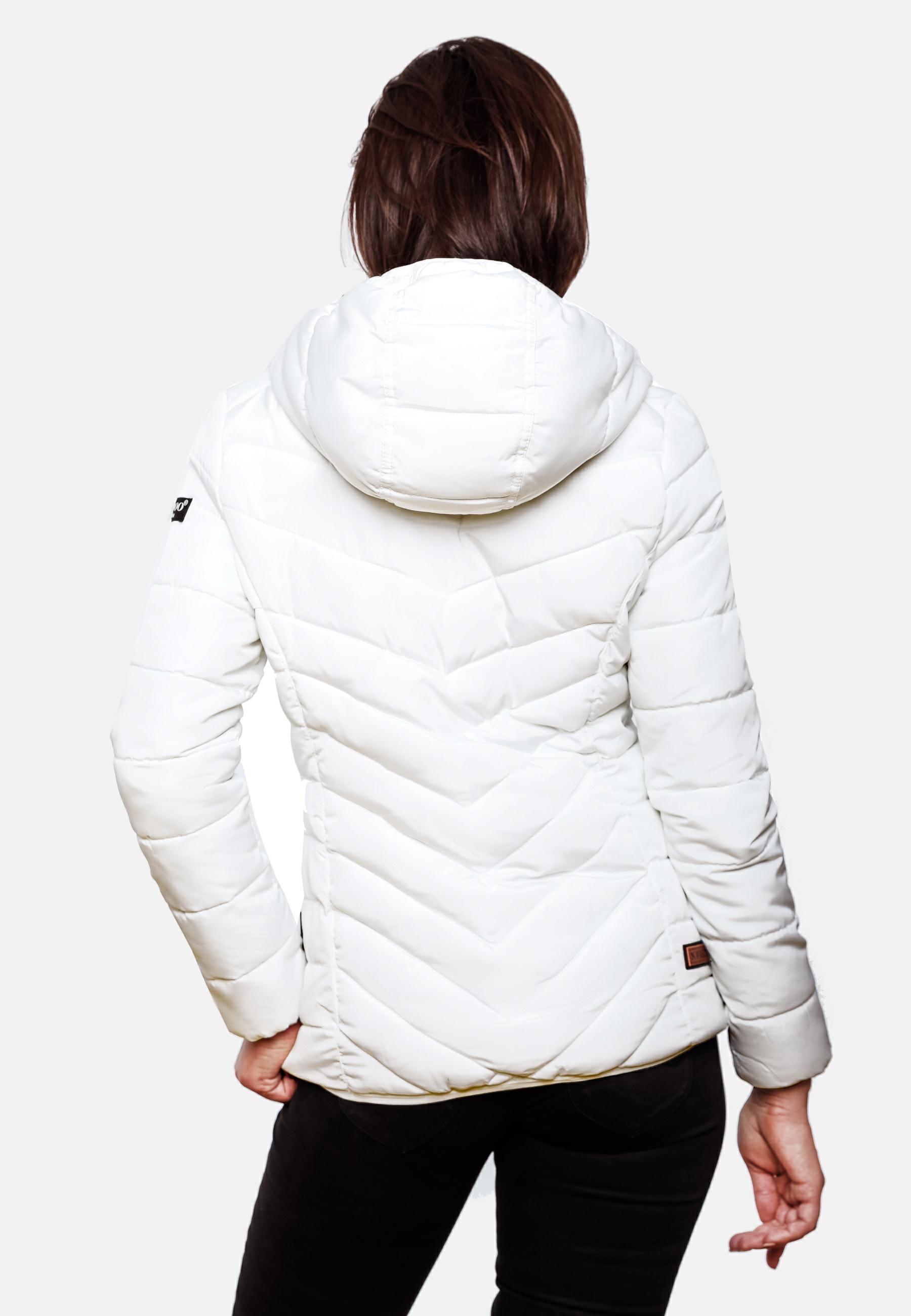Winter Steppjacke mit Kapuze "Elva" Weiß