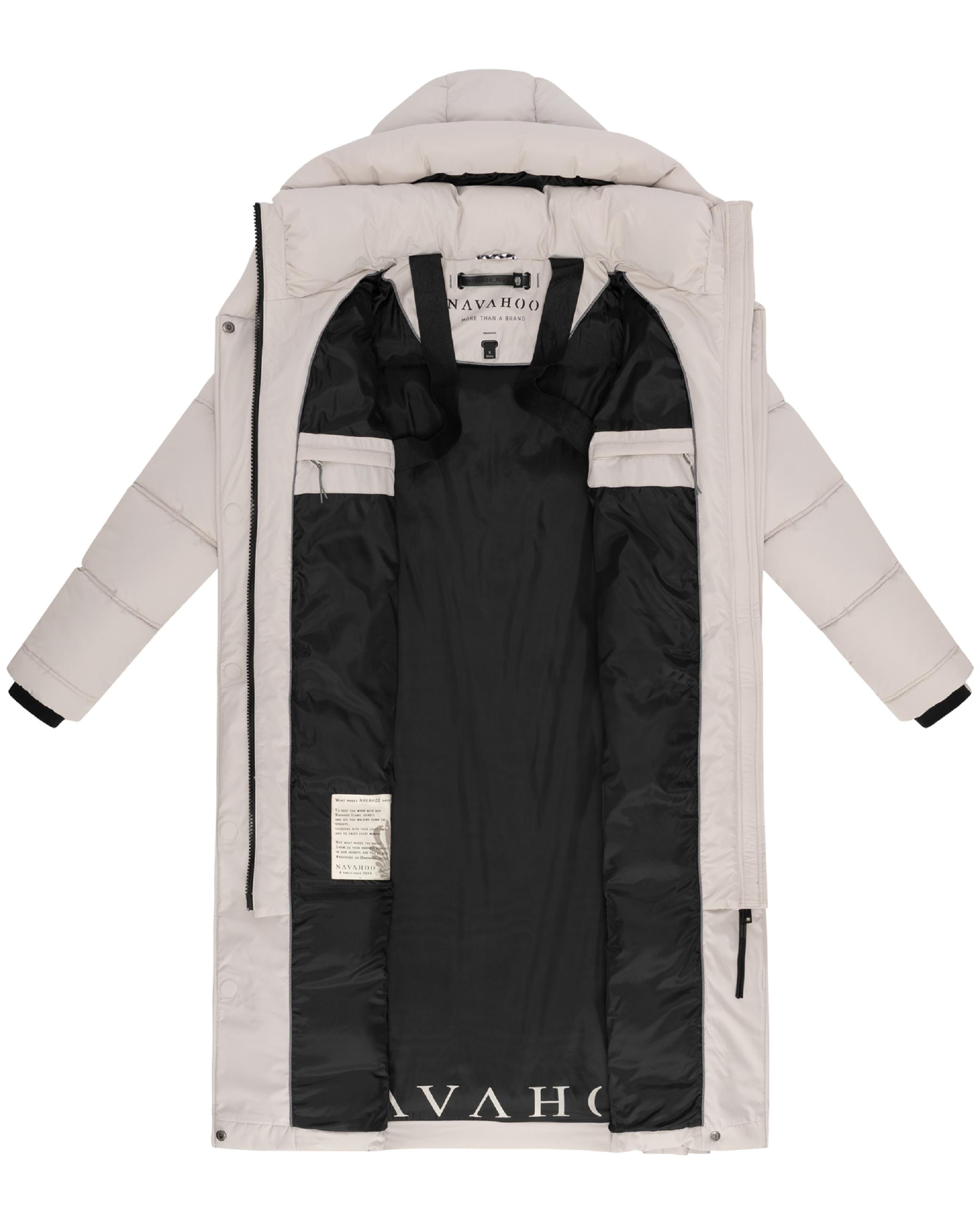 Damen Steppmantel mit Rucksackträger "Engelsfeder XIV" Bone