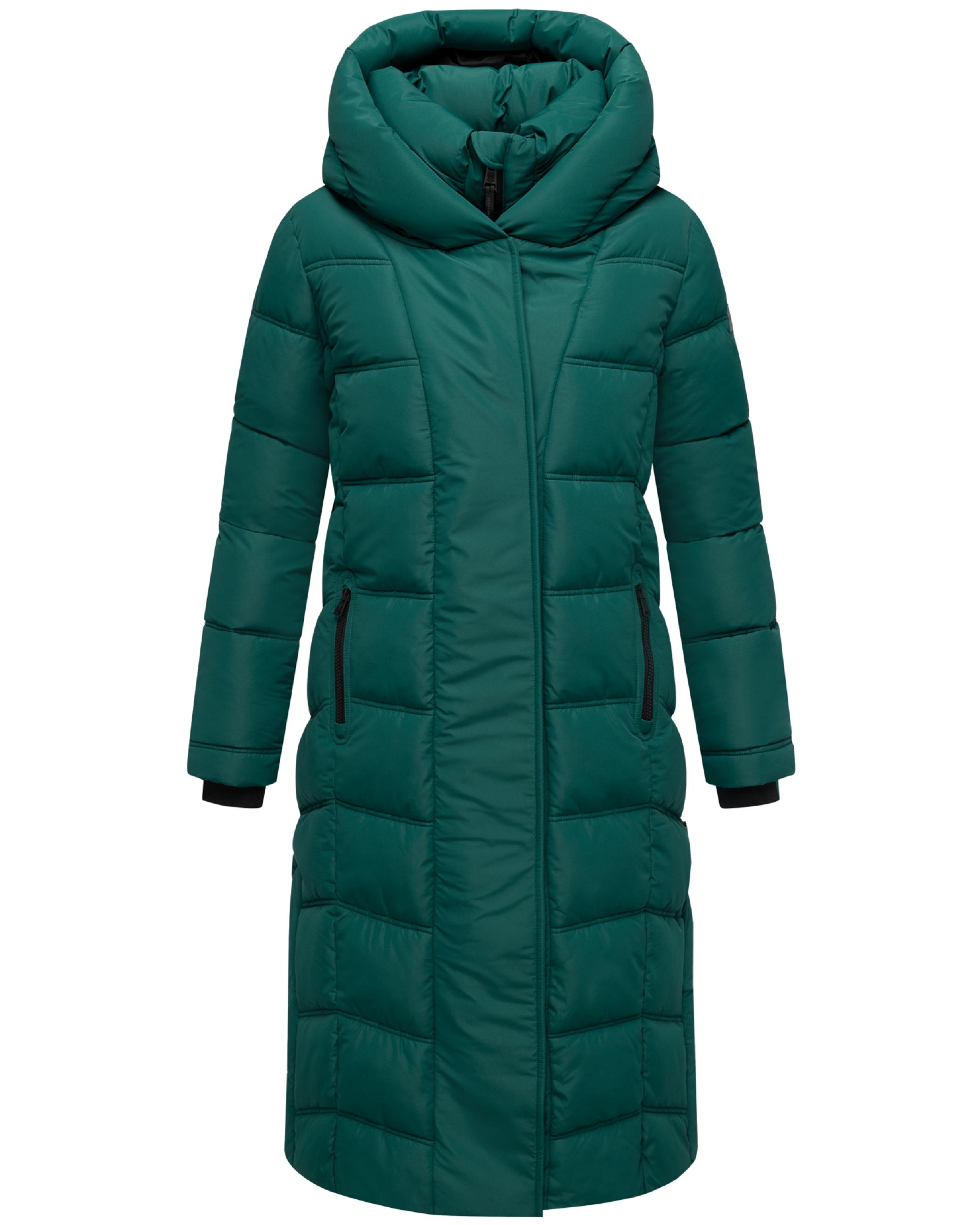 Damen Steppmantel mit Rucksackträger "Engelsfeder XIV" Evergreen