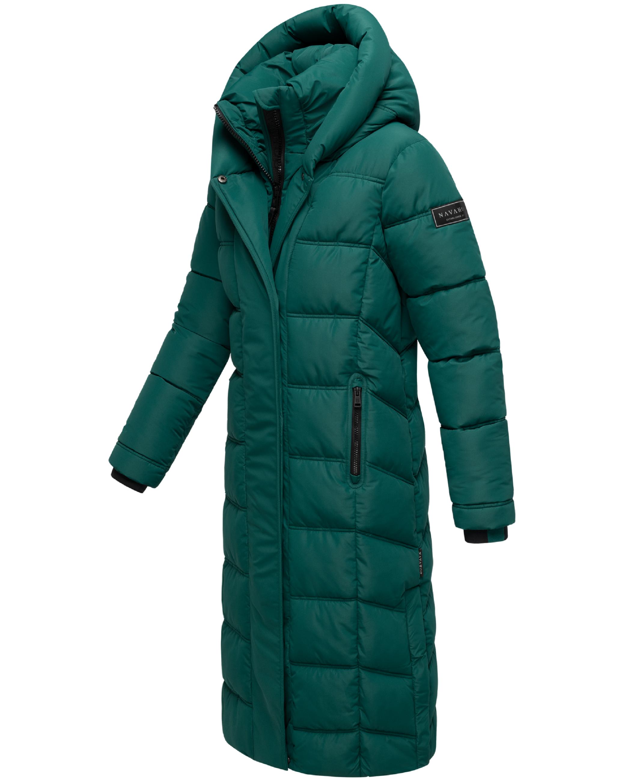 Damen Steppmantel mit Rucksackträger "Engelsfeder XIV" Evergreen