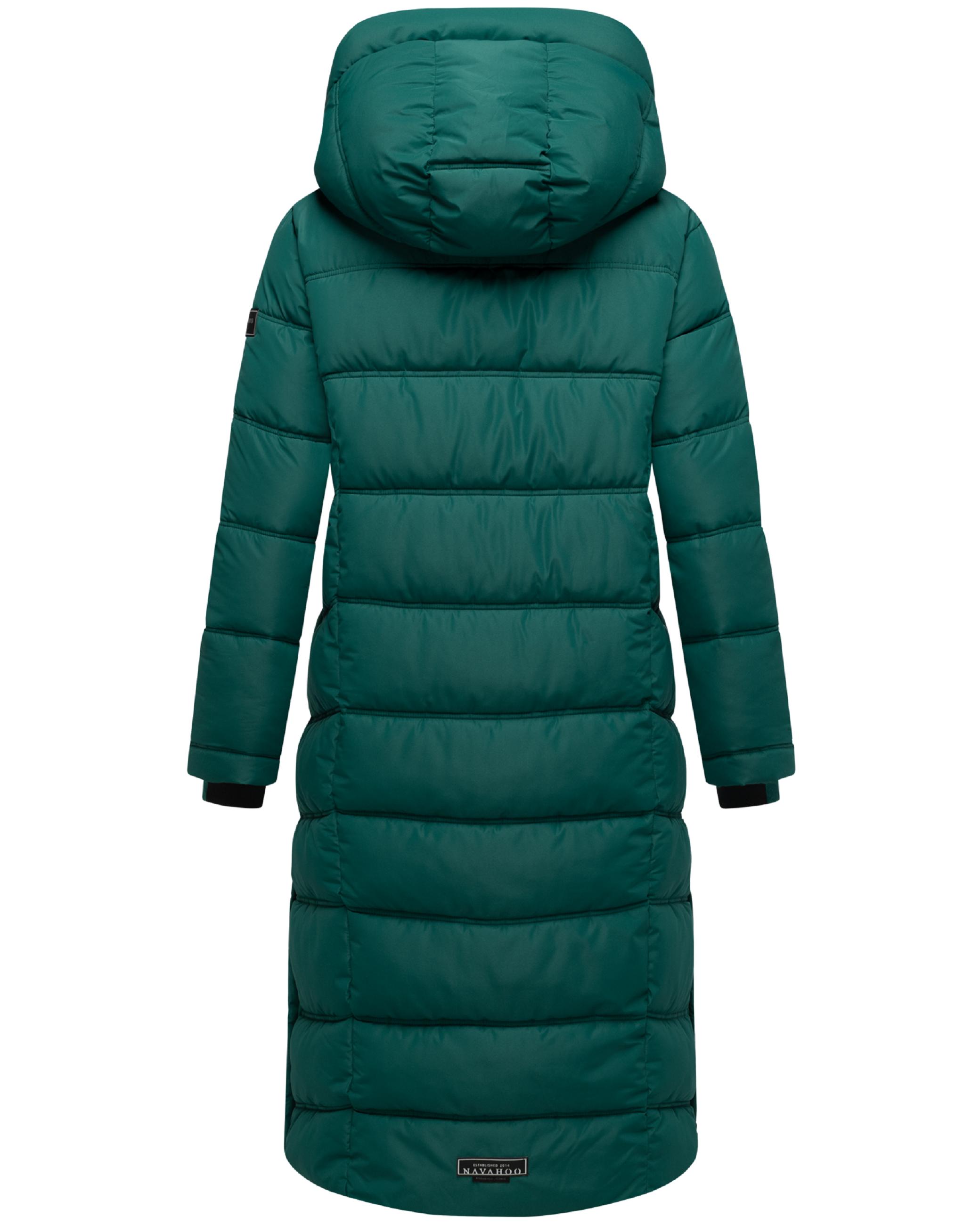 Damen Steppmantel mit Rucksackträger "Engelsfeder XIV" Evergreen