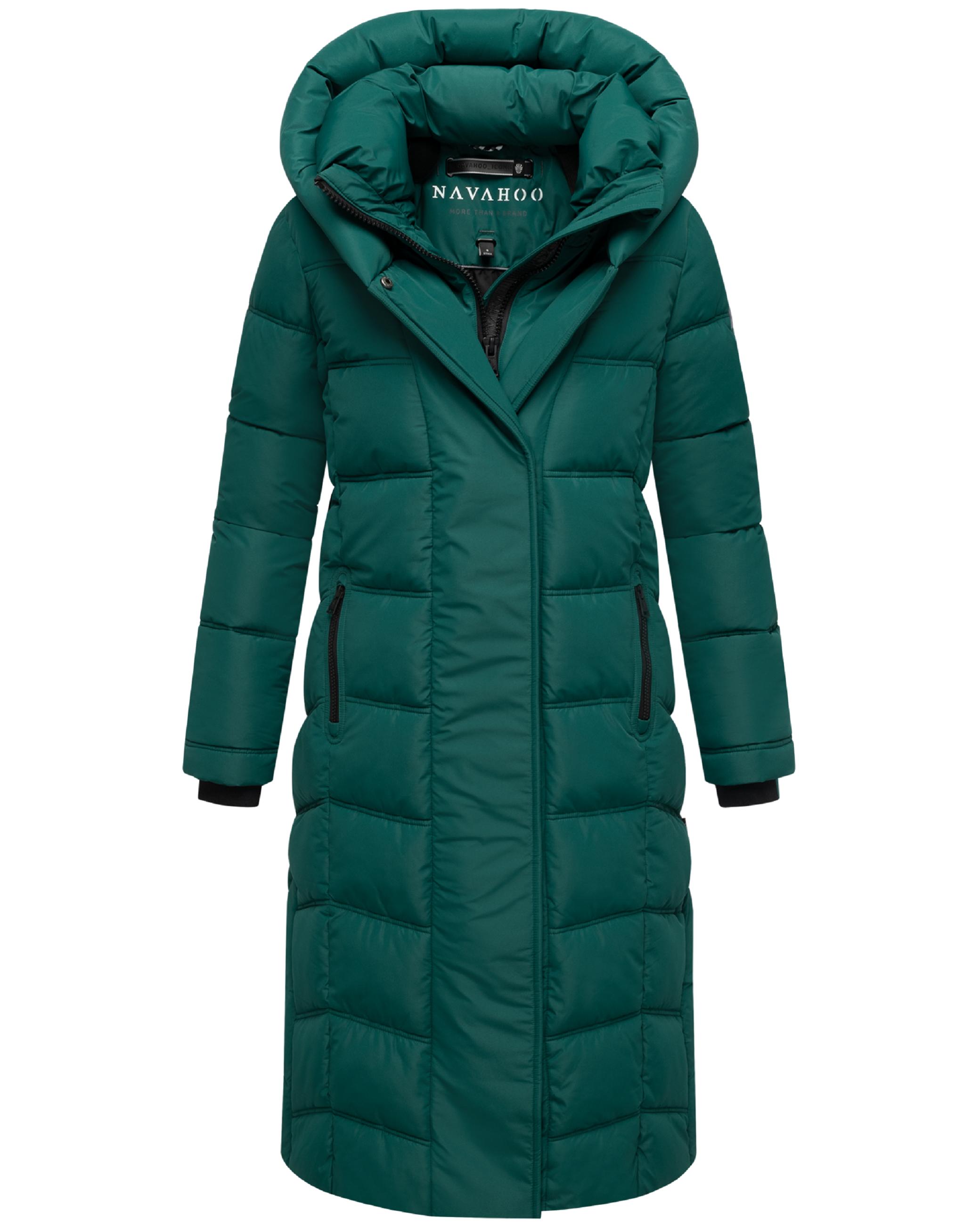 Damen Steppmantel mit Rucksackträger "Engelsfeder XIV" Evergreen