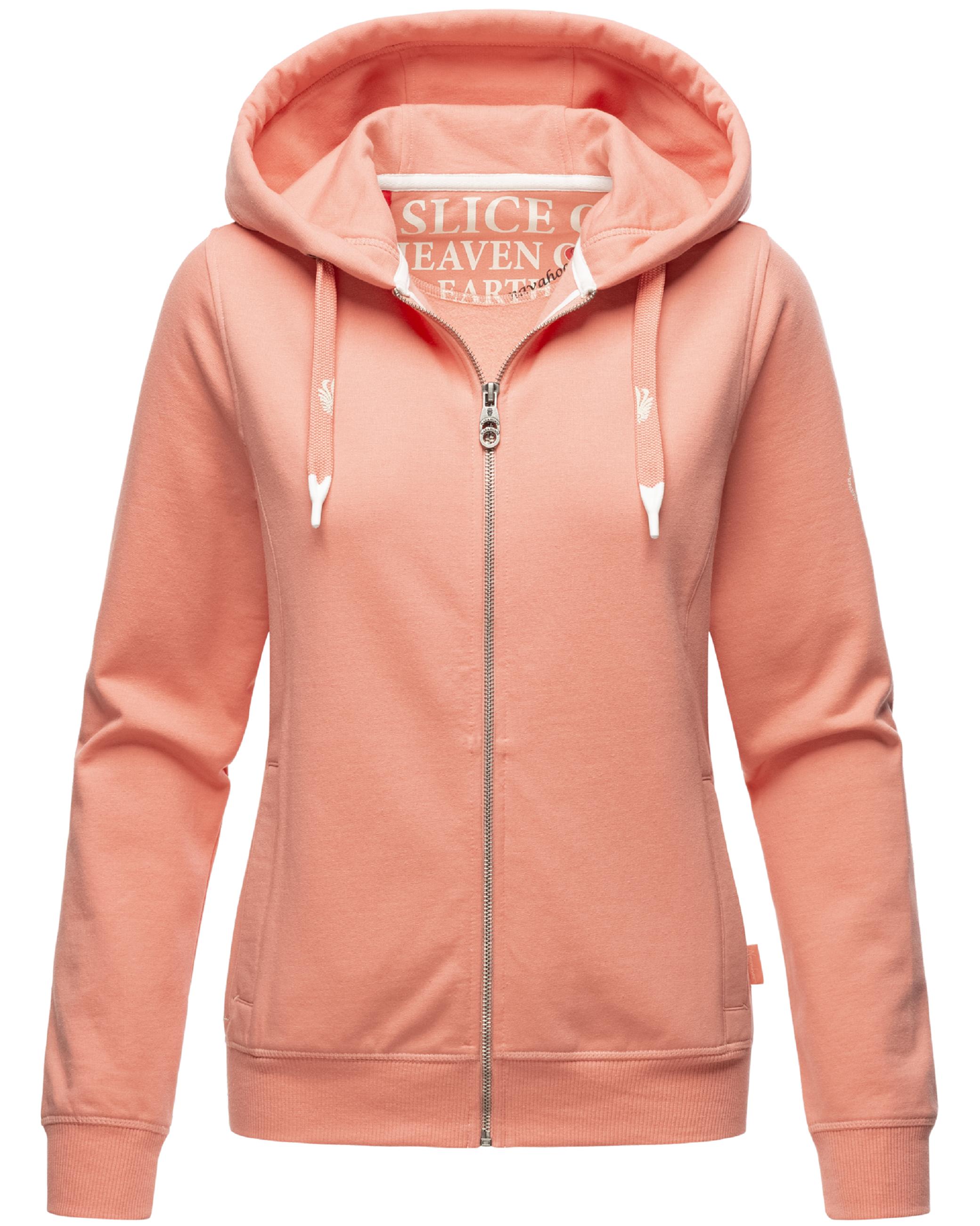 Extraweiche Sweatjacke mit Kapuze "Engelshaar" Apricot