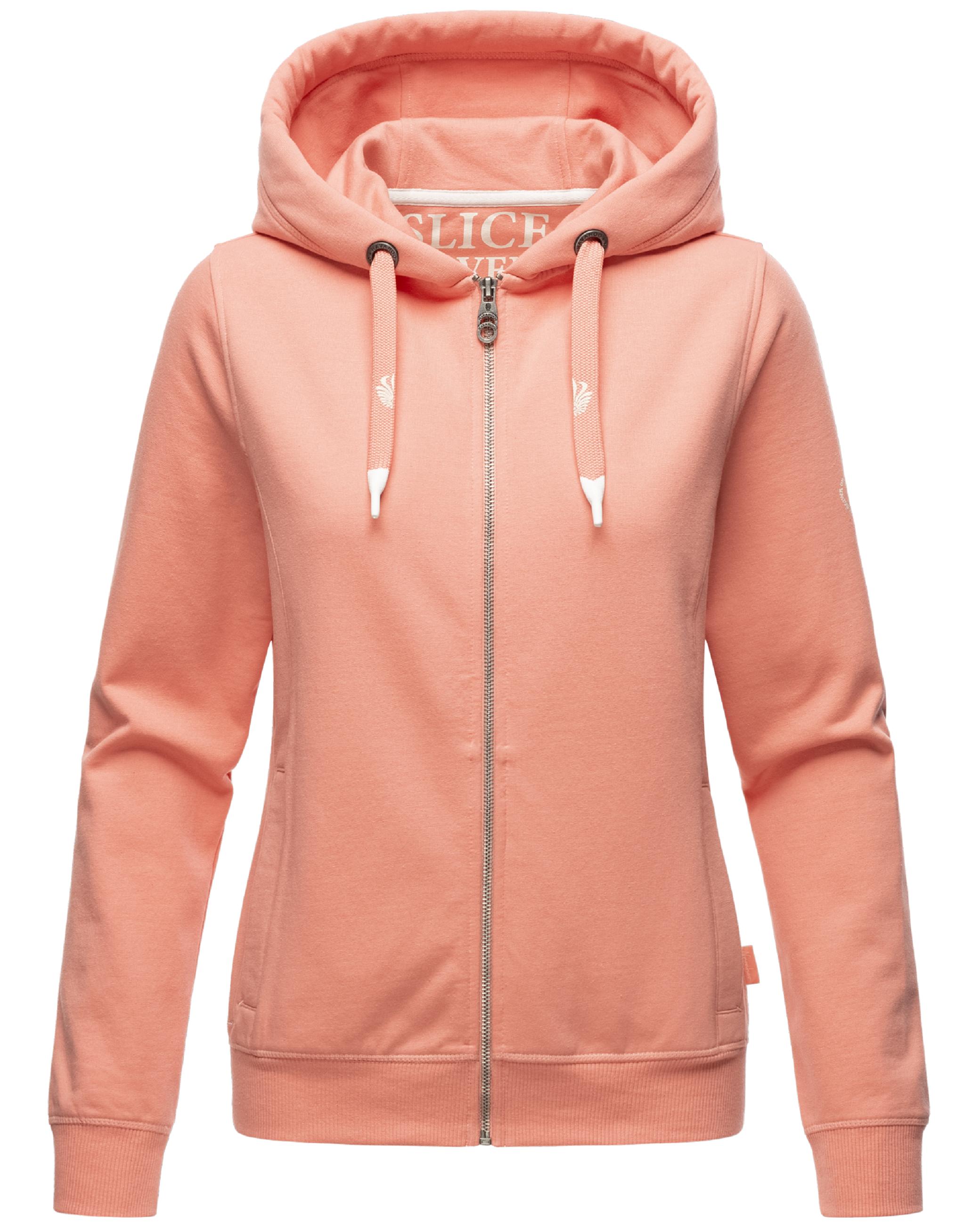 Extraweiche Sweatjacke mit Kapuze "Engelshaar" Apricot