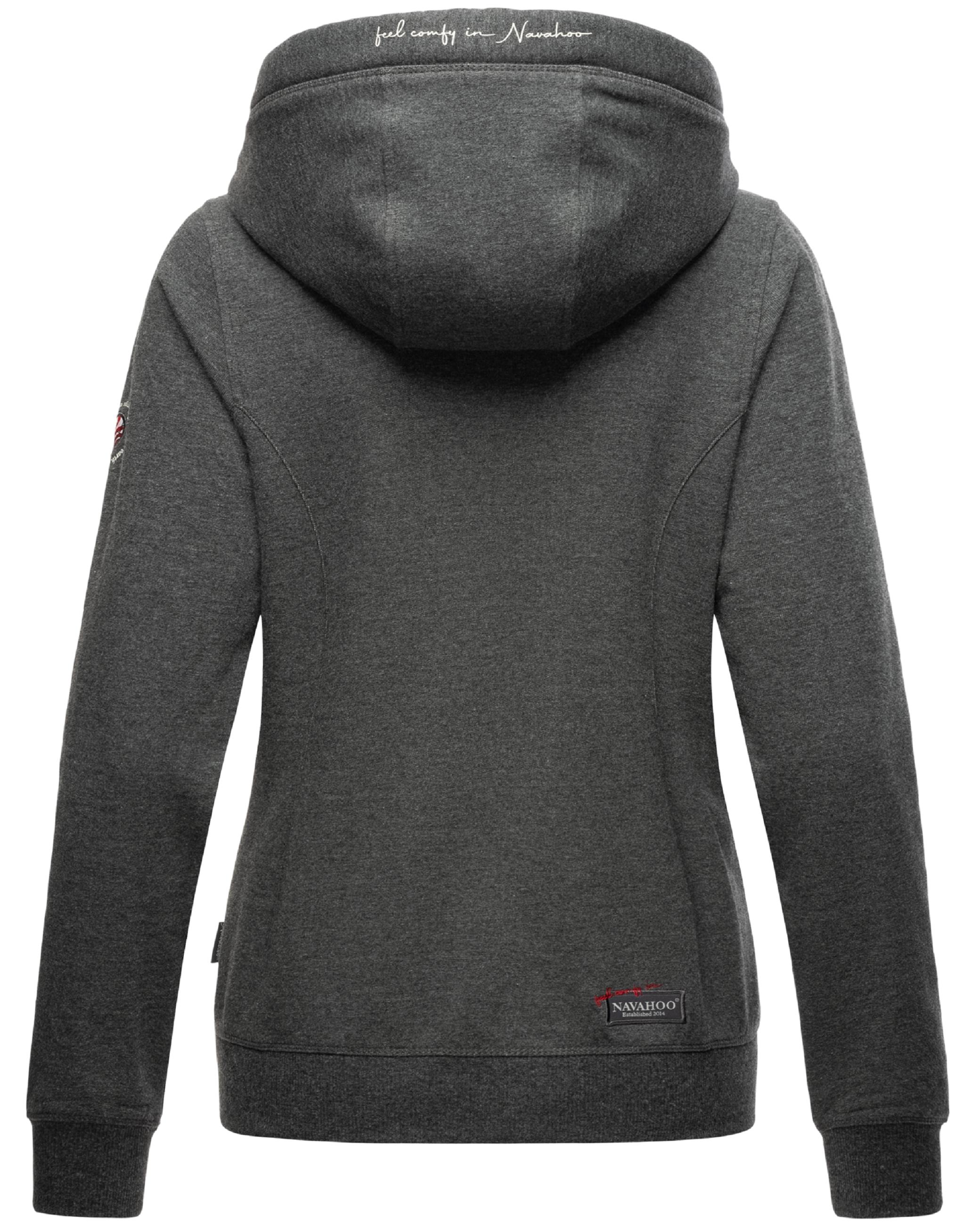 Extraweiche Sweatjacke mit Kapuze "Engelshaar" Dark Grey Melange