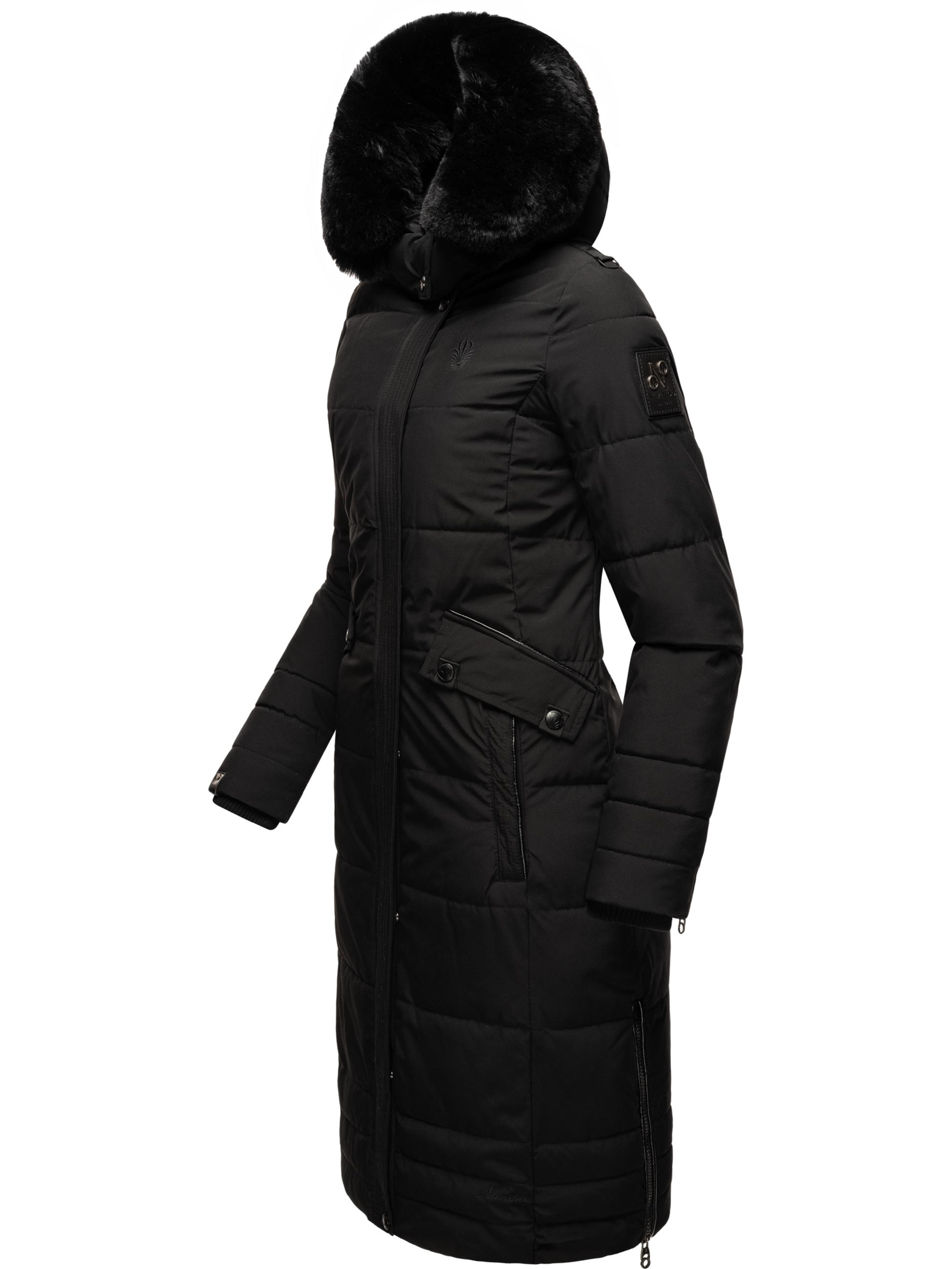 Wintermantel mit abnehmbarer Kapuze "Fahmiyaa" Black