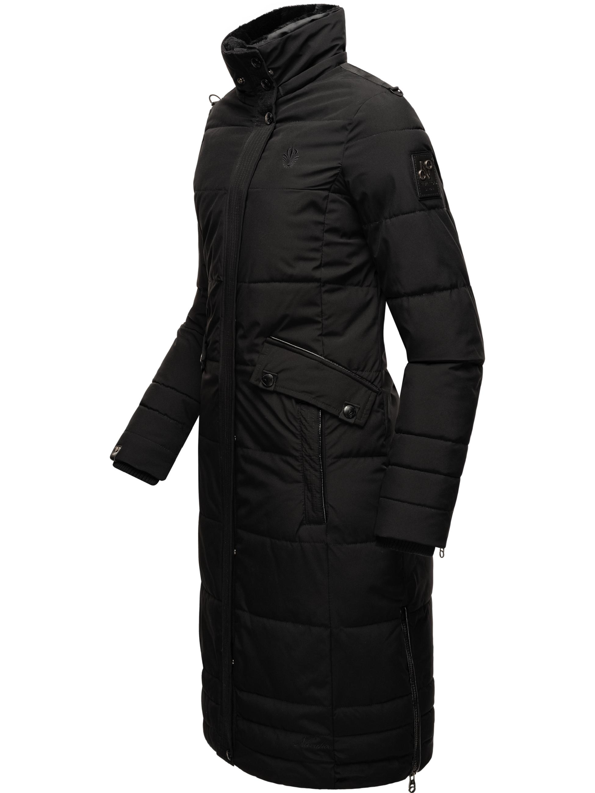 Wintermantel mit abnehmbarer Kapuze "Fahmiyaa" Black