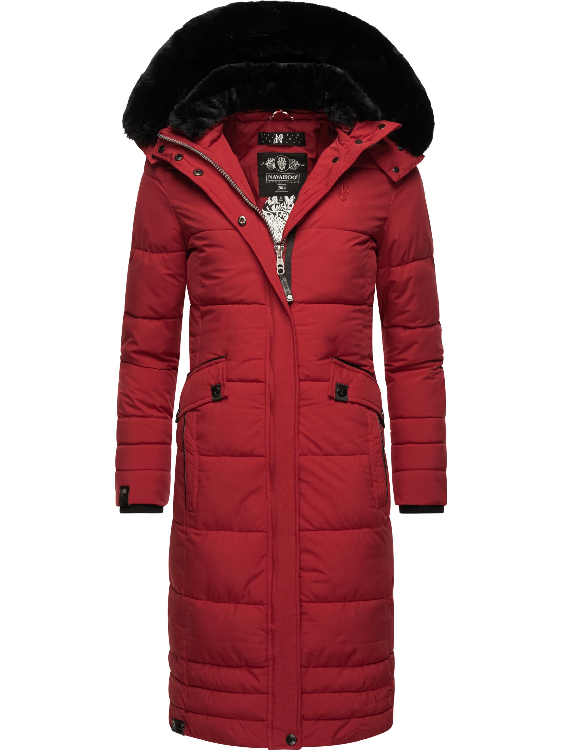 Wintermantel mit abnehmbarer Kapuze "Fahmiyaa" Dark Red