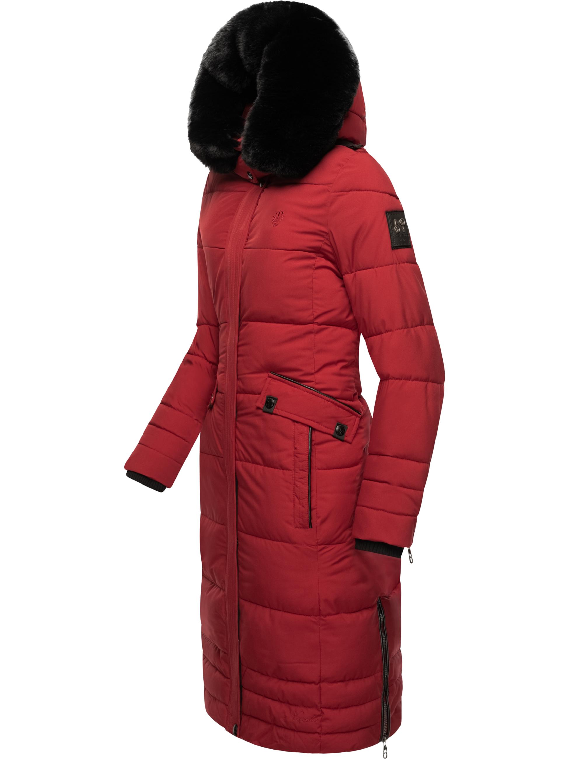 Wintermantel mit abnehmbarer Kapuze "Fahmiyaa" Dark Red