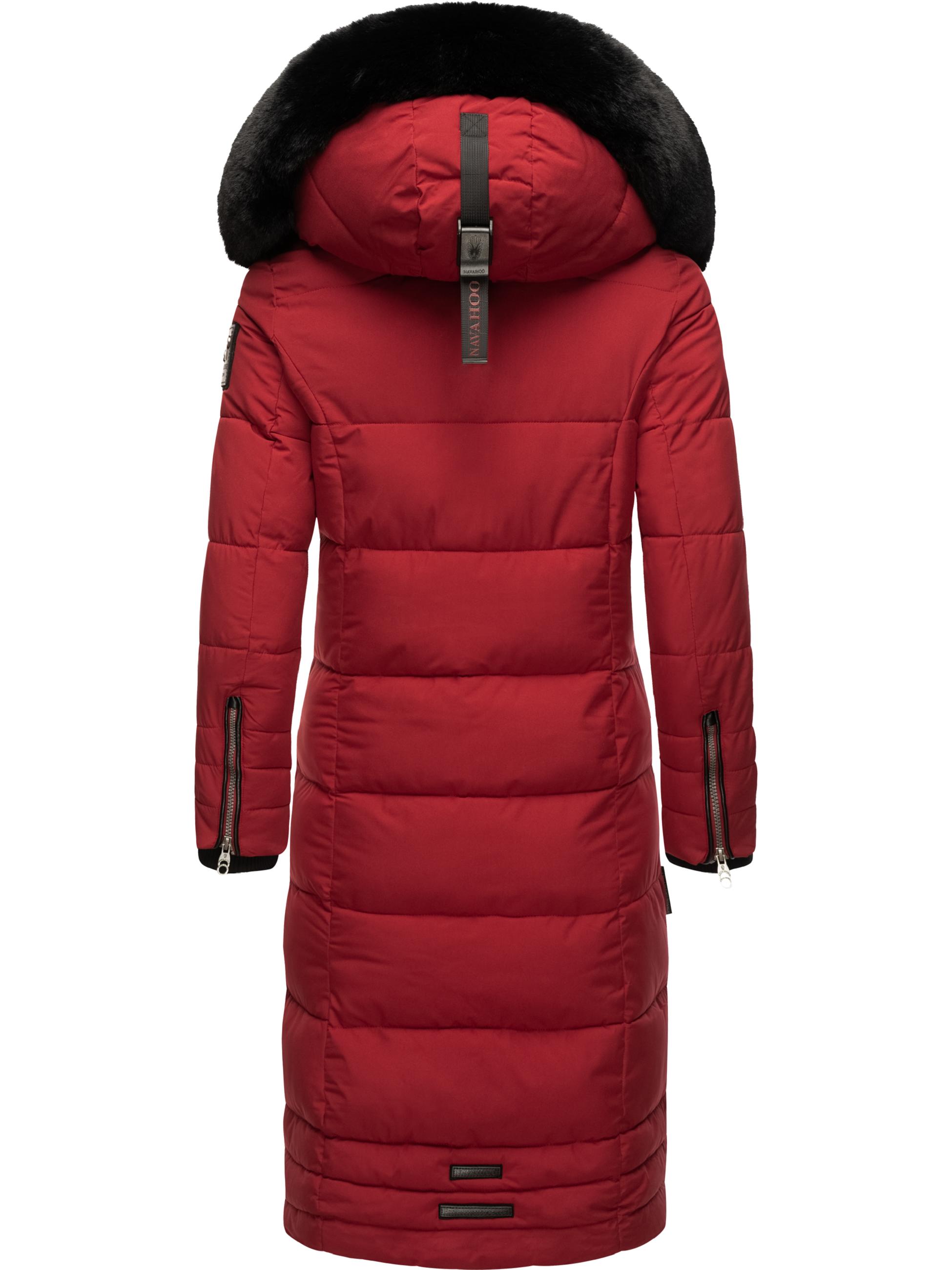 Wintermantel mit abnehmbarer Kapuze "Fahmiyaa" Dark Red