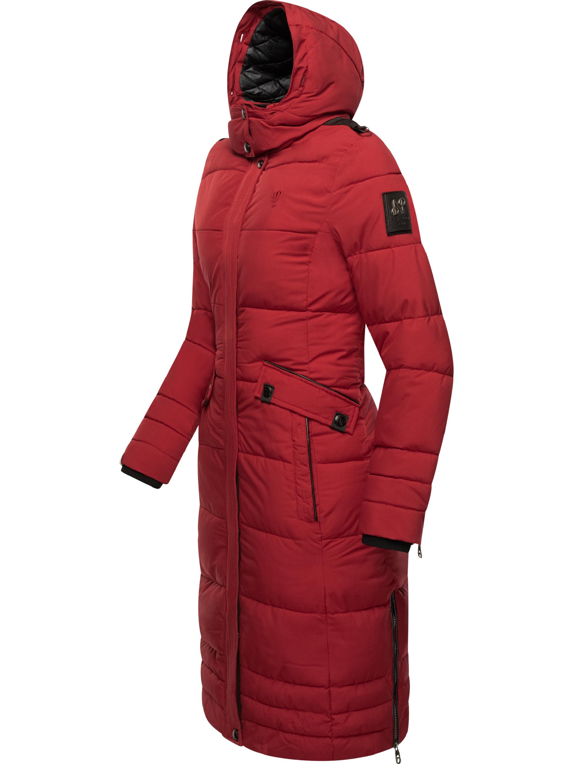 Wintermantel mit abnehmbarer Kapuze "Fahmiyaa" Dark Red