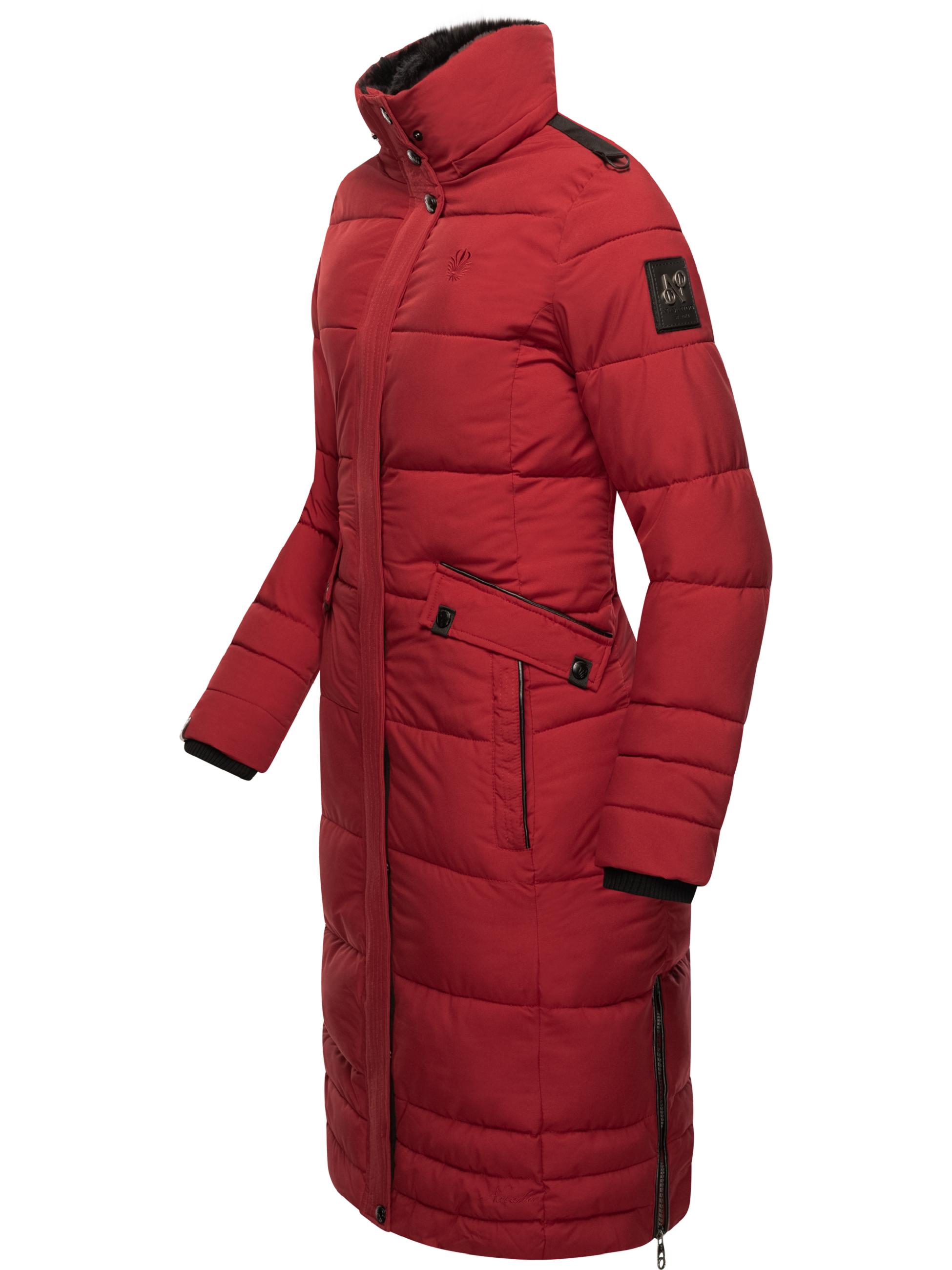 Wintermantel mit abnehmbarer Kapuze "Fahmiyaa" Dark Red