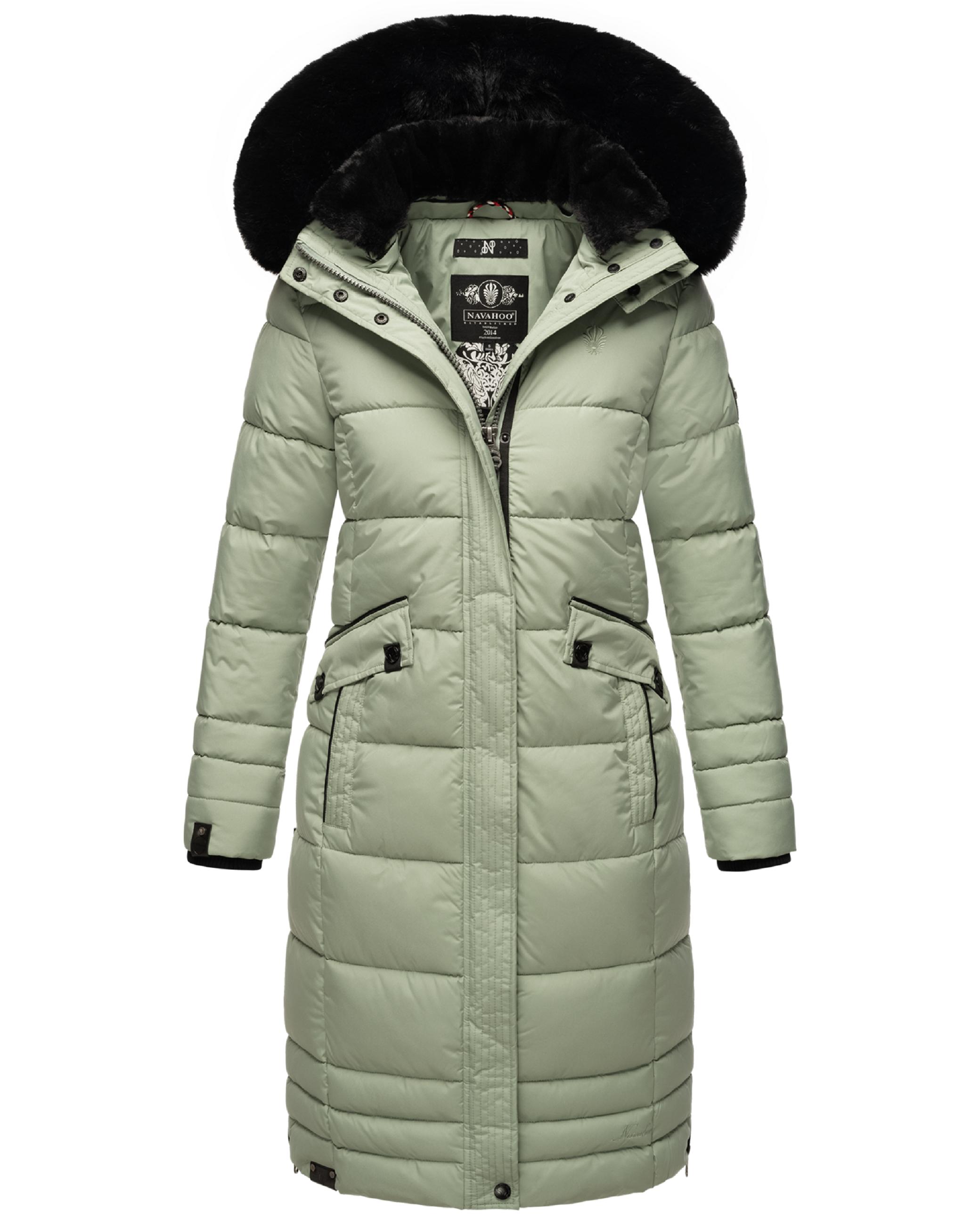 Wintermantel mit abnehmbarer Kapuze "Fahmiyaa" Smokey Mint