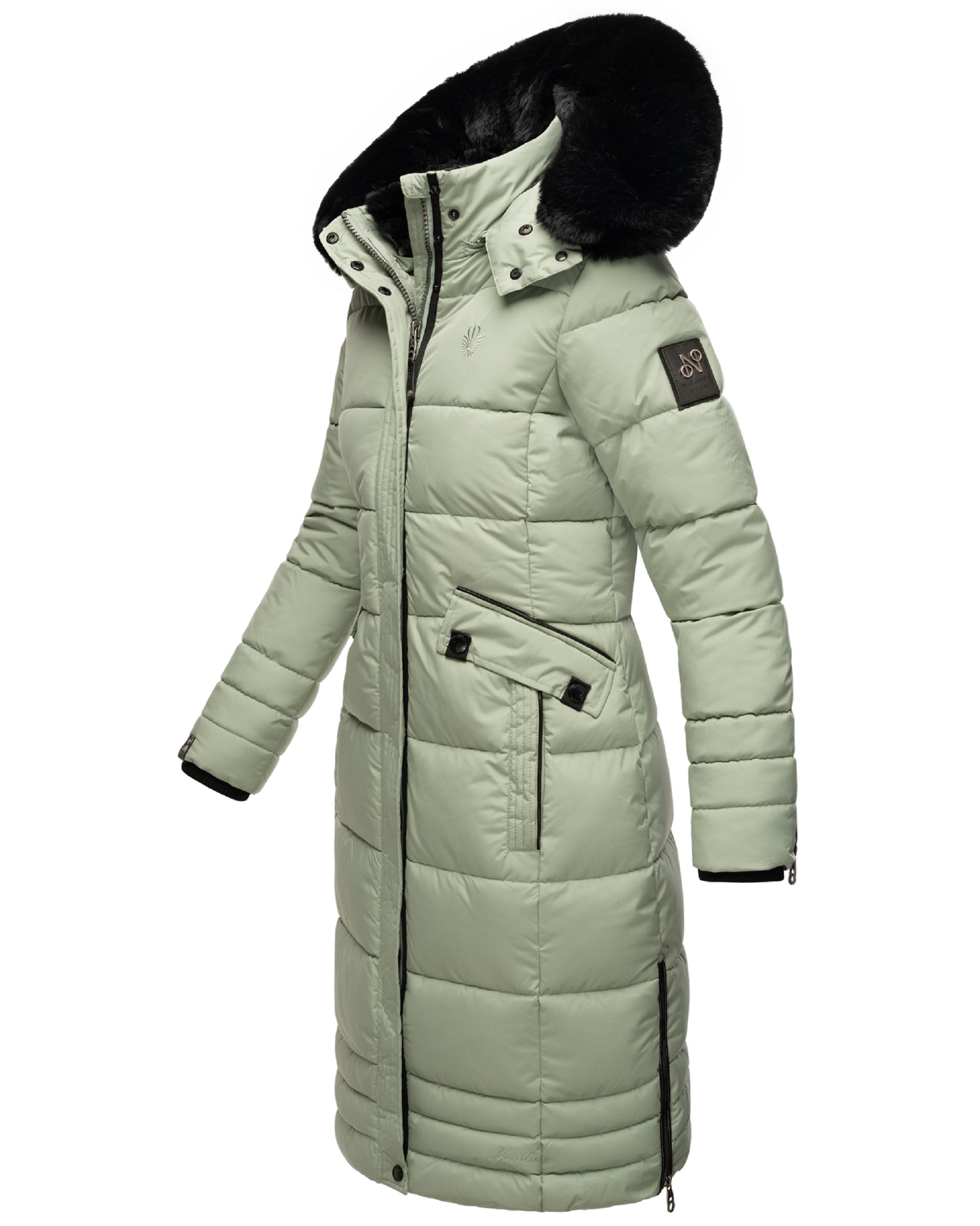 Wintermantel mit abnehmbarer Kapuze "Fahmiyaa" Smokey Mint