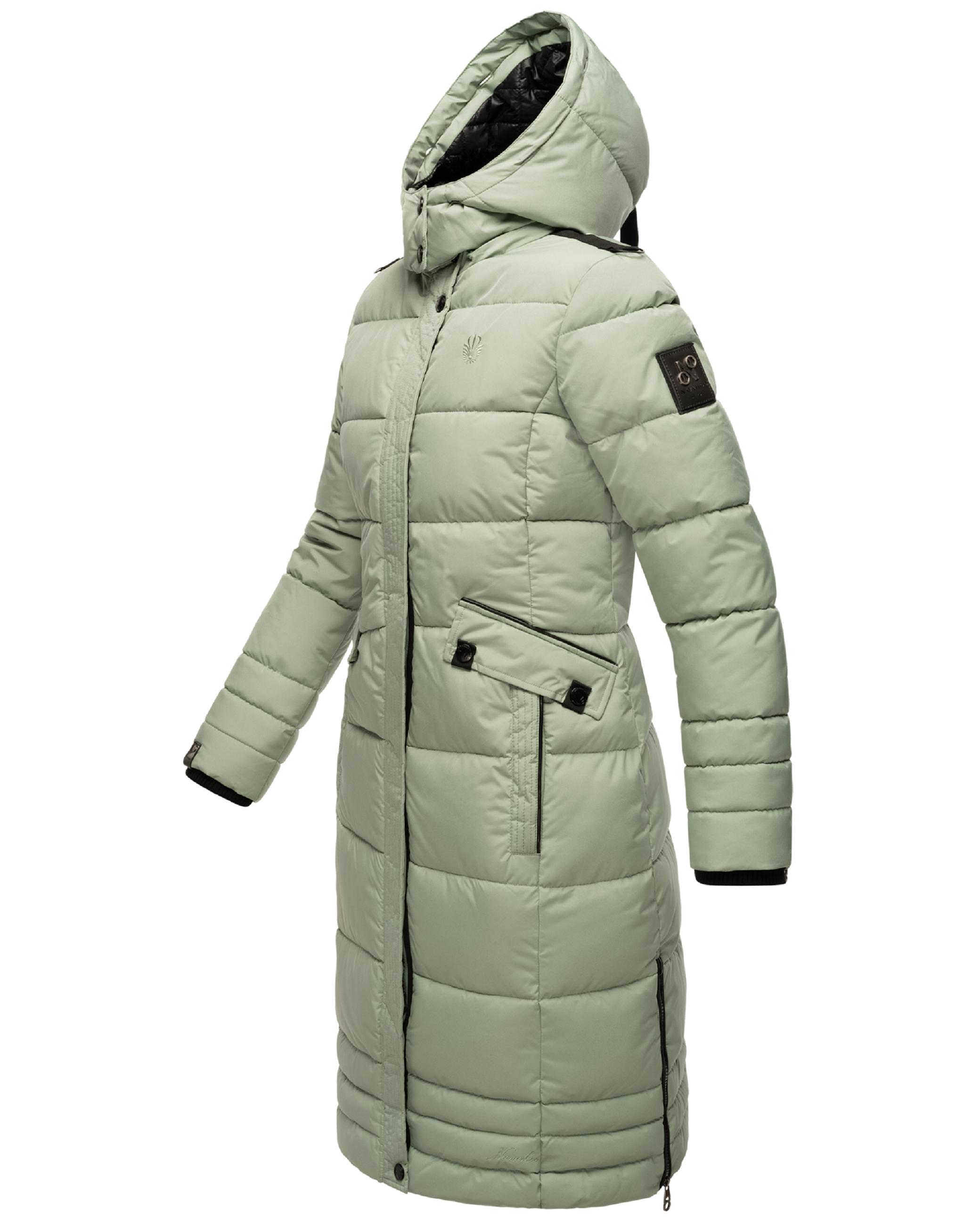 Wintermantel mit abnehmbarer Kapuze "Fahmiyaa" Smokey Mint