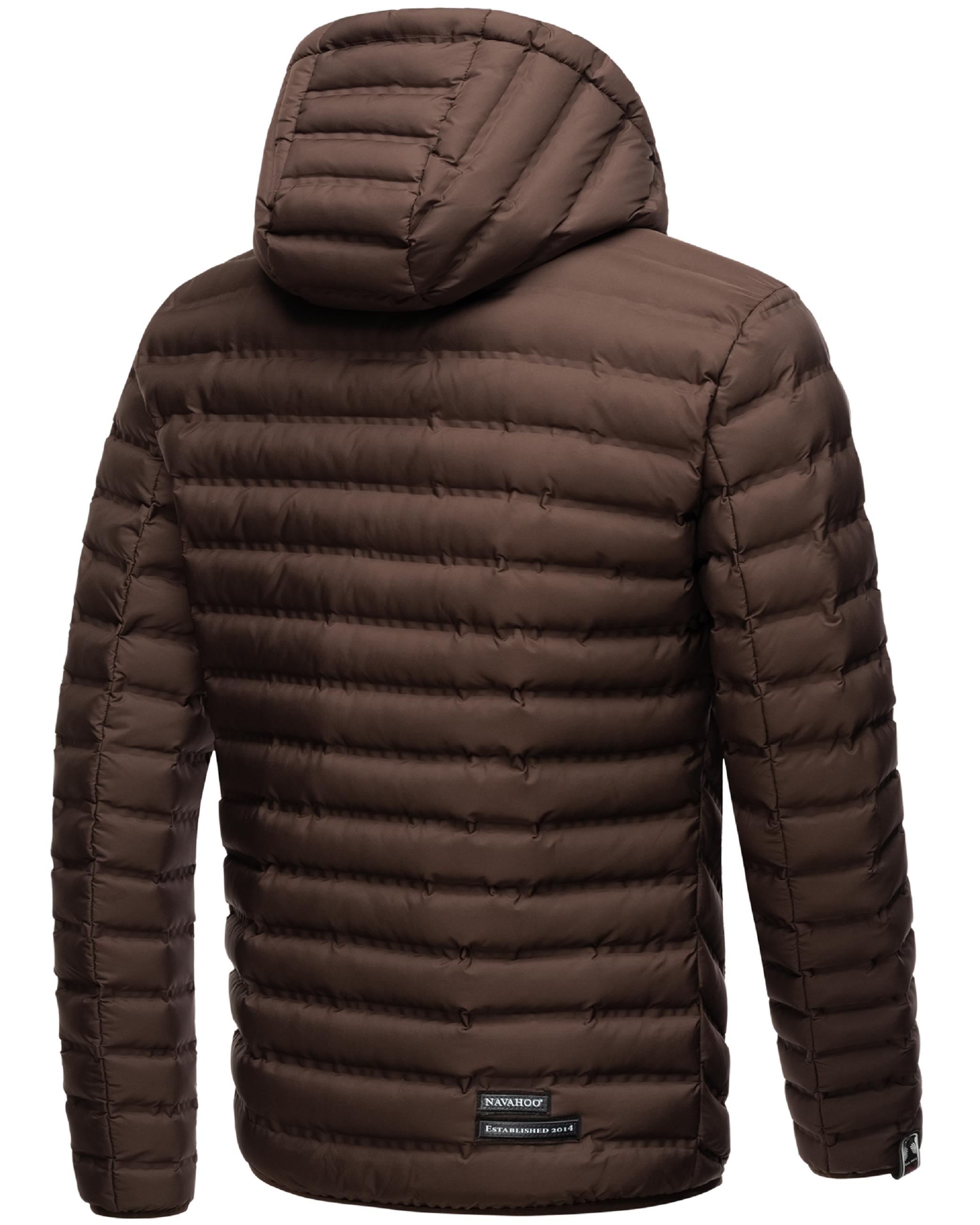 Leichte Steppjacke mit Kapuze "Fey-Tun" Dark Choco