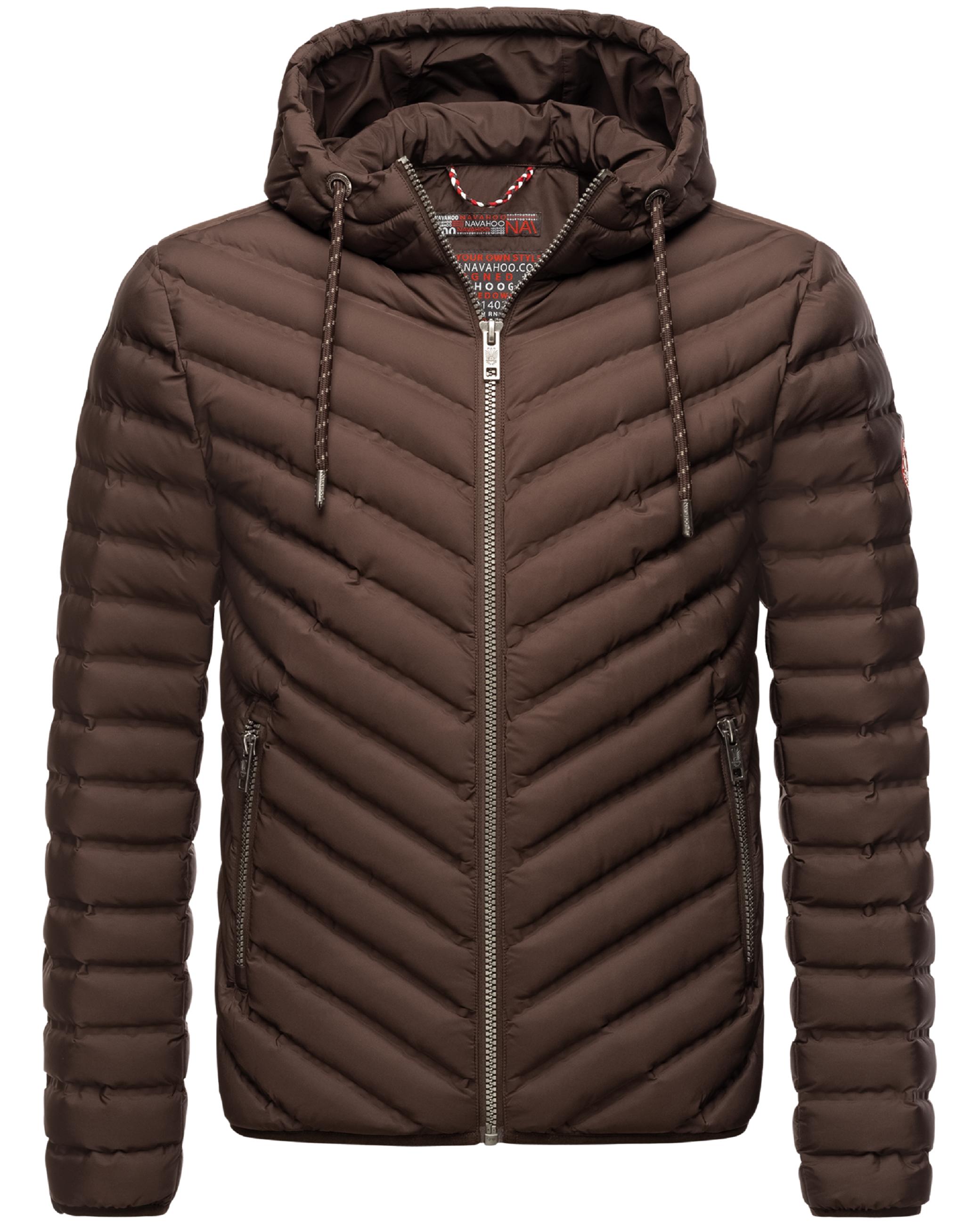 Leichte Steppjacke mit Kapuze "Fey-Tun" Dark Choco