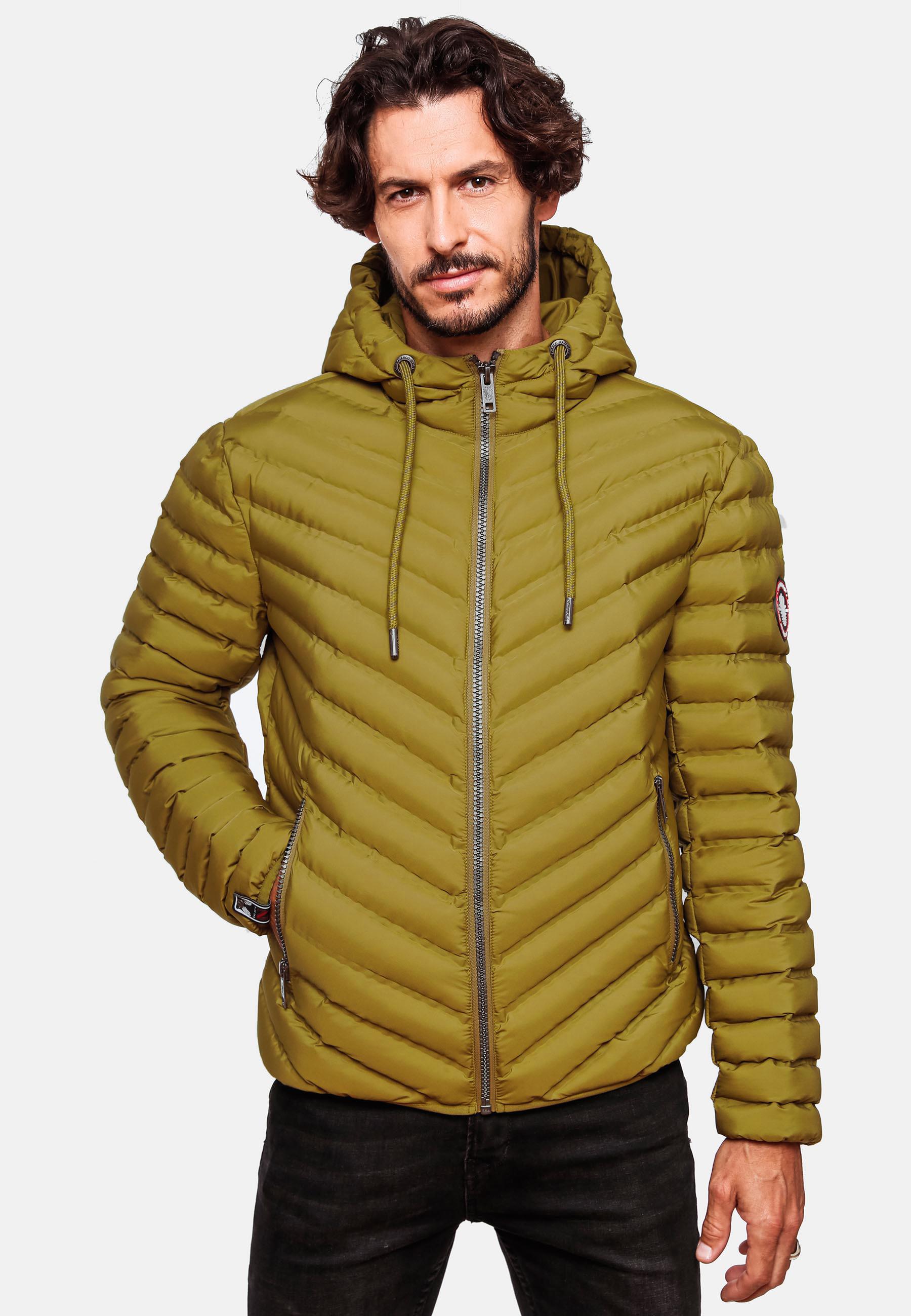 Leichte Steppjacke mit Kapuze "Fey-Tun" Moss Green