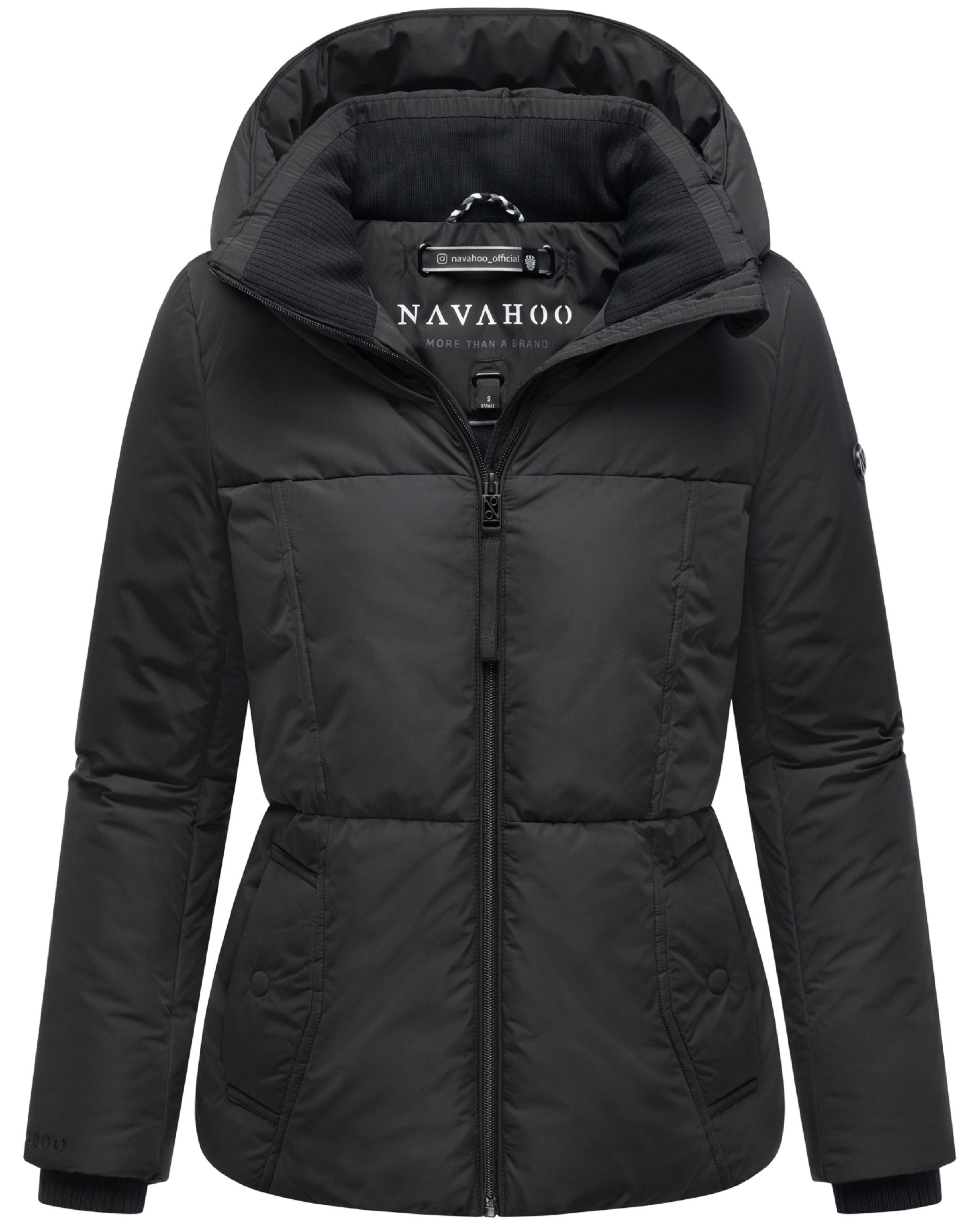Winter Steppjacke mit Kapuze "Flüsterfee 14" Black