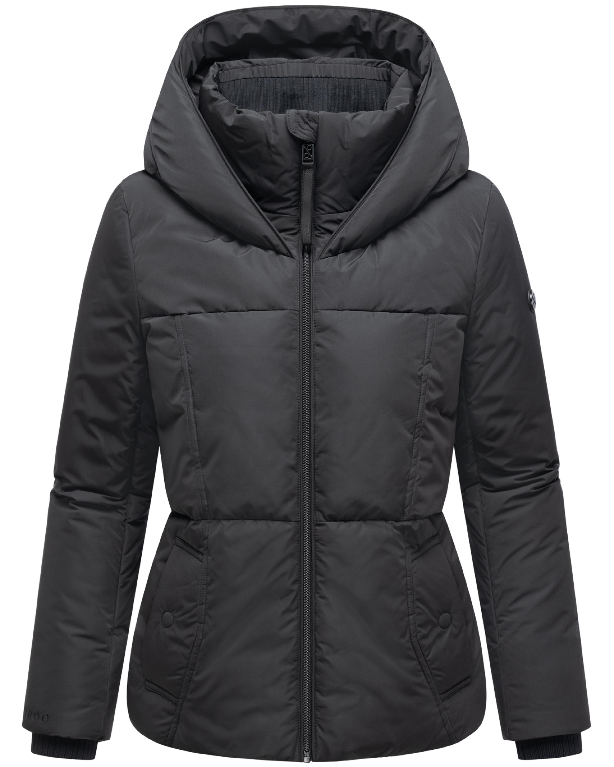 Winter Steppjacke mit Kapuze "Flüsterfee 14" Black