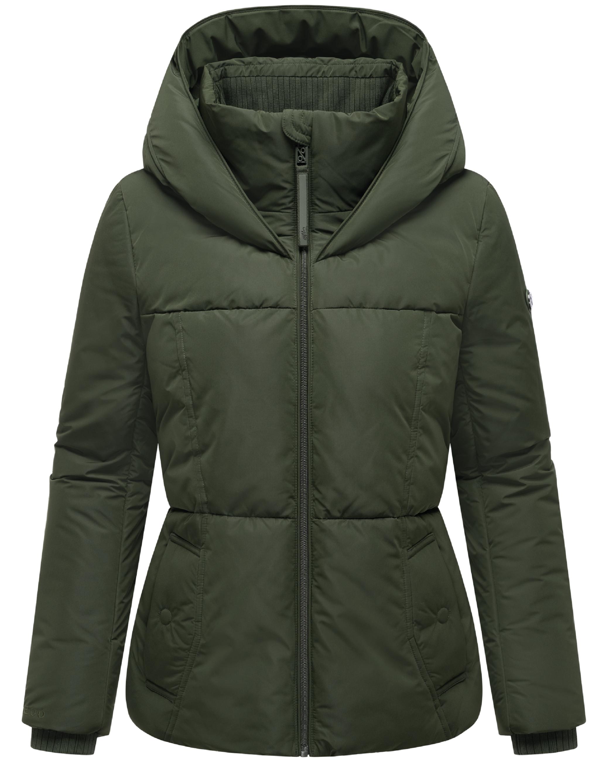Winter Steppjacke mit Kapuze "Flüsterfee 14" Dark Olive